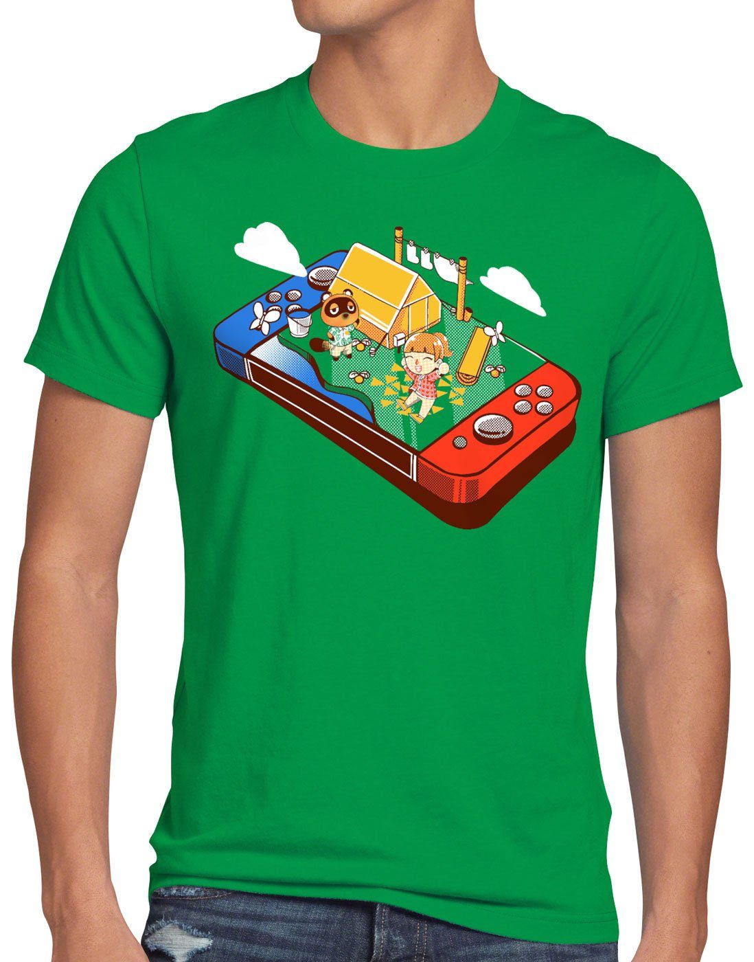 style3 T-Shirt Crossing Pocket switch animal