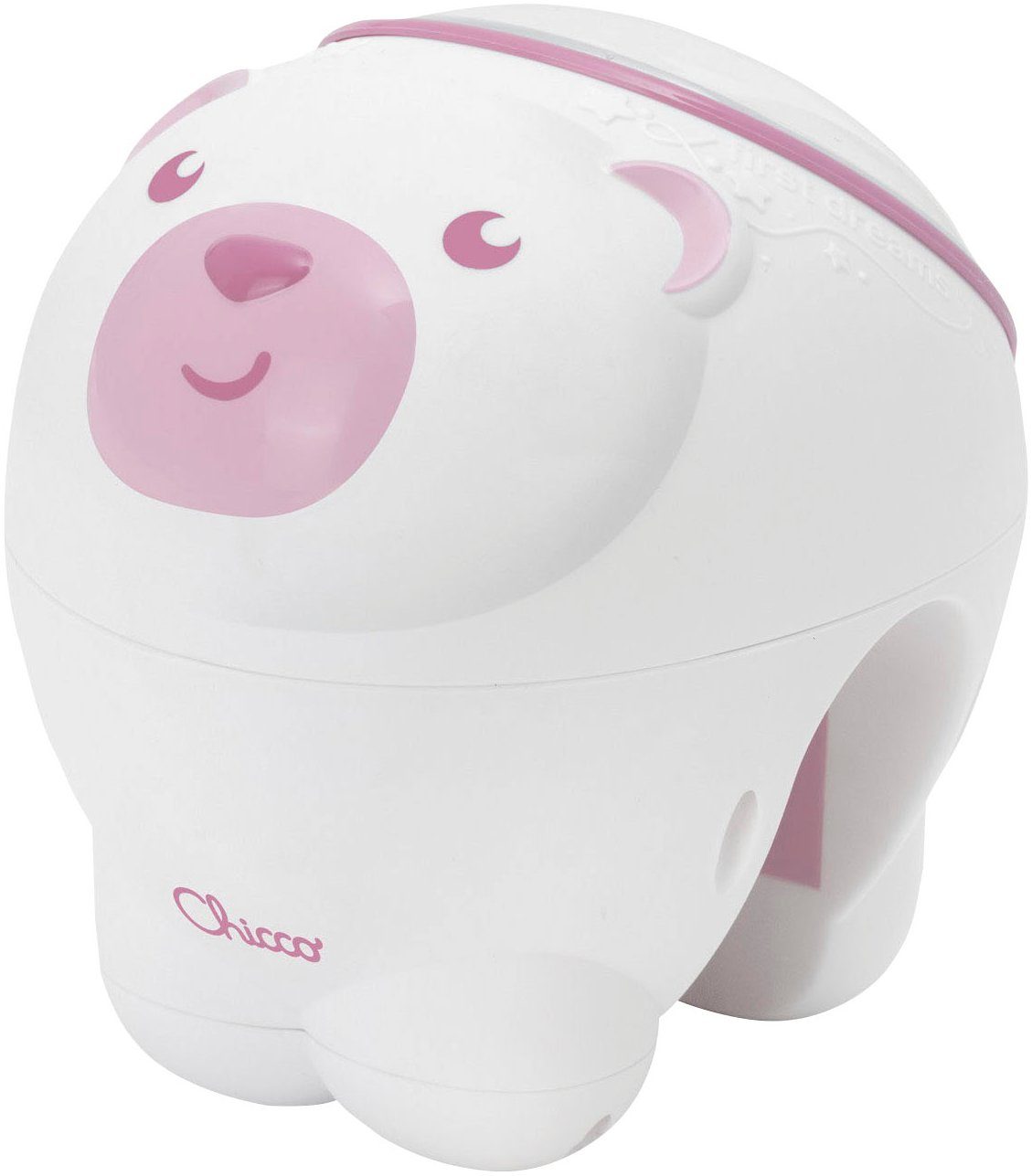 Chicco Nachtlicht Projektor Eisbär, rosa, Deckenprojektion,