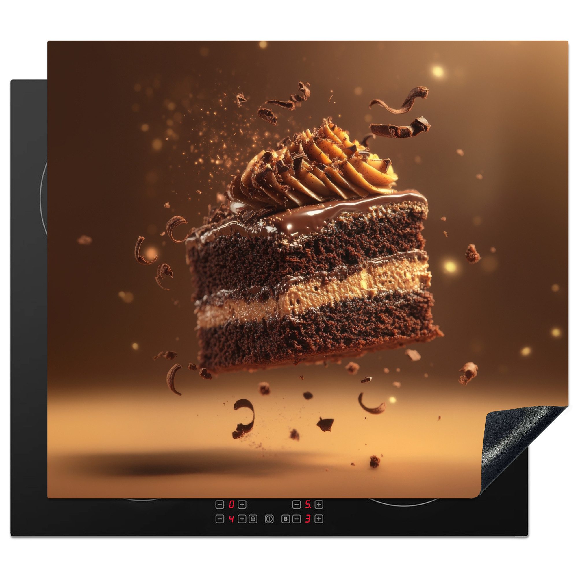 MuchoWow Herd-Abdeckplatte Torte - Schokolade -