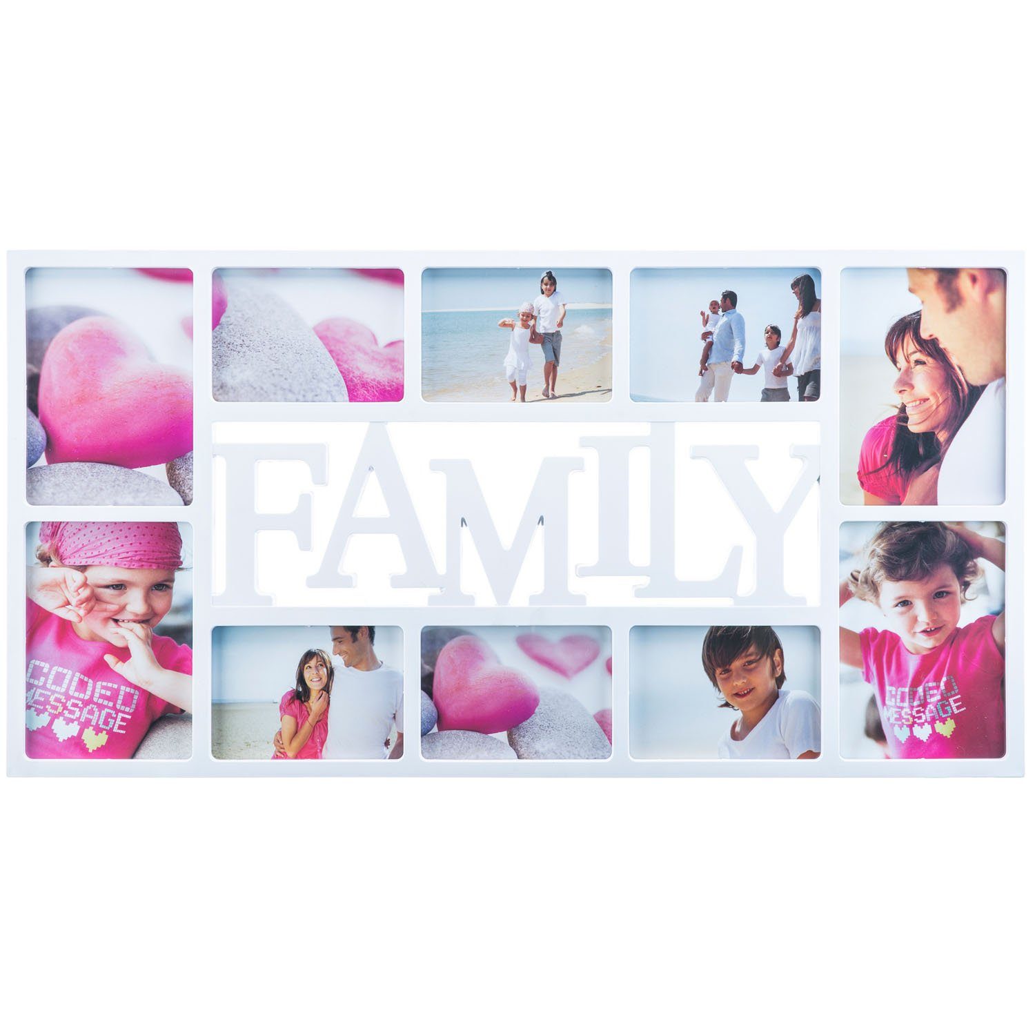Goods+Gadgets Bilderrahmen XXL Fotorahmen Bildergalerie Foto-Collage,