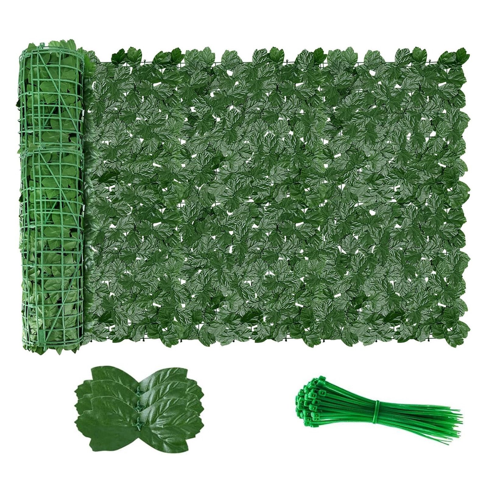 BlingBin Kunsthecken-Sichtschutz Künstliche Efeu Garten Sichtschutz,