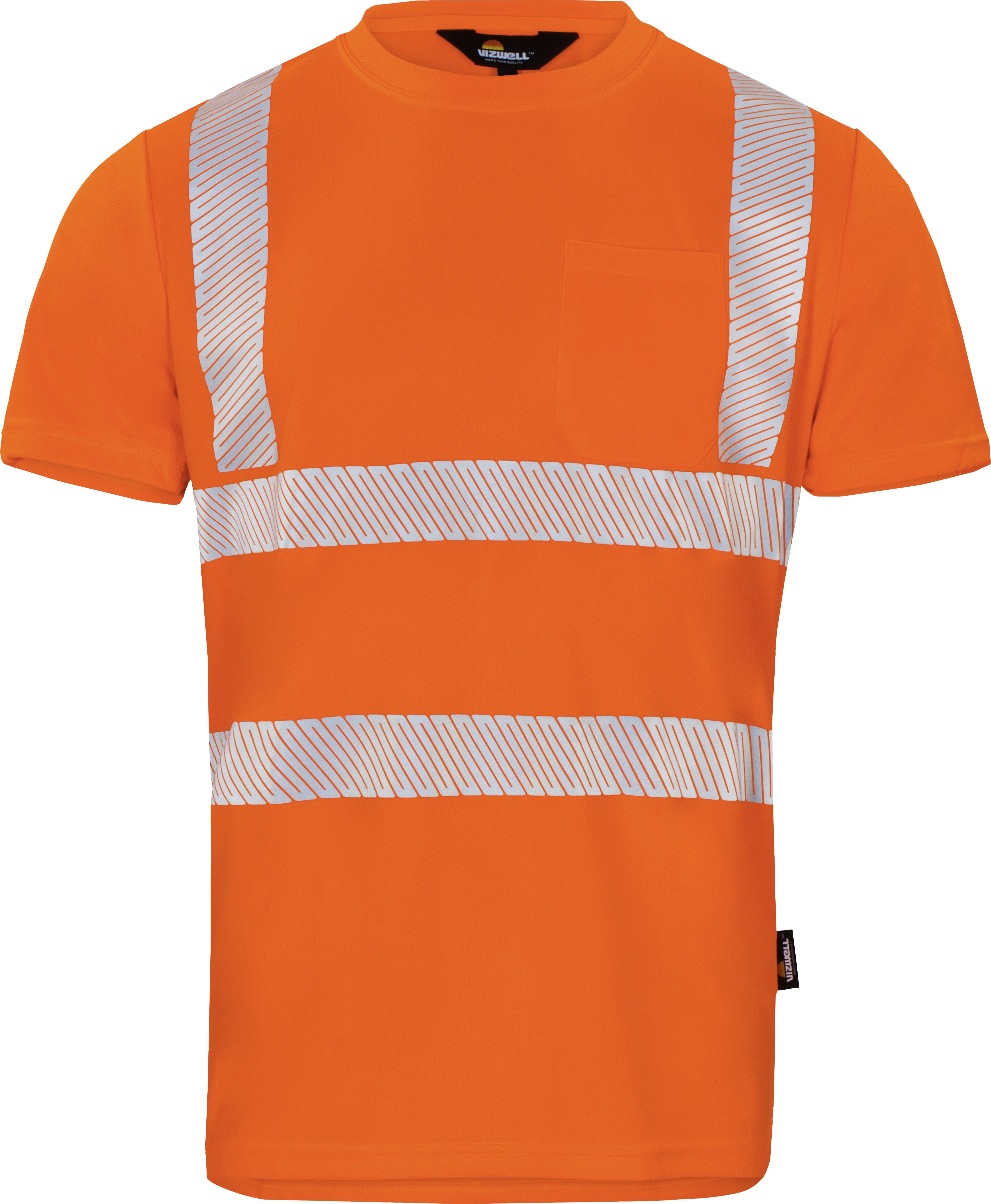 vizwell Warnschutz-Shirt Warnschutz T-Shirt Coolpass Arbeitsshirt