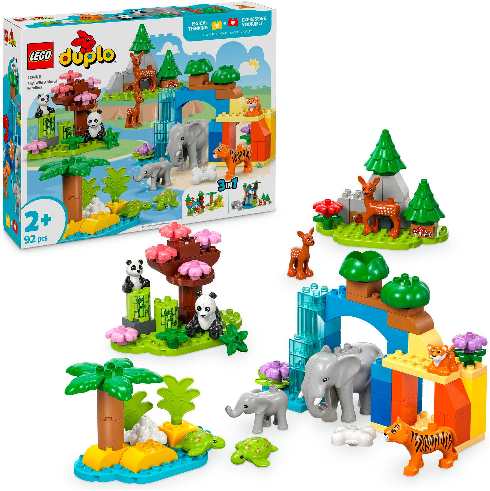 LEGO® Wildtier-Familien 3-in-1-Set (10446), LEGO DUPLO