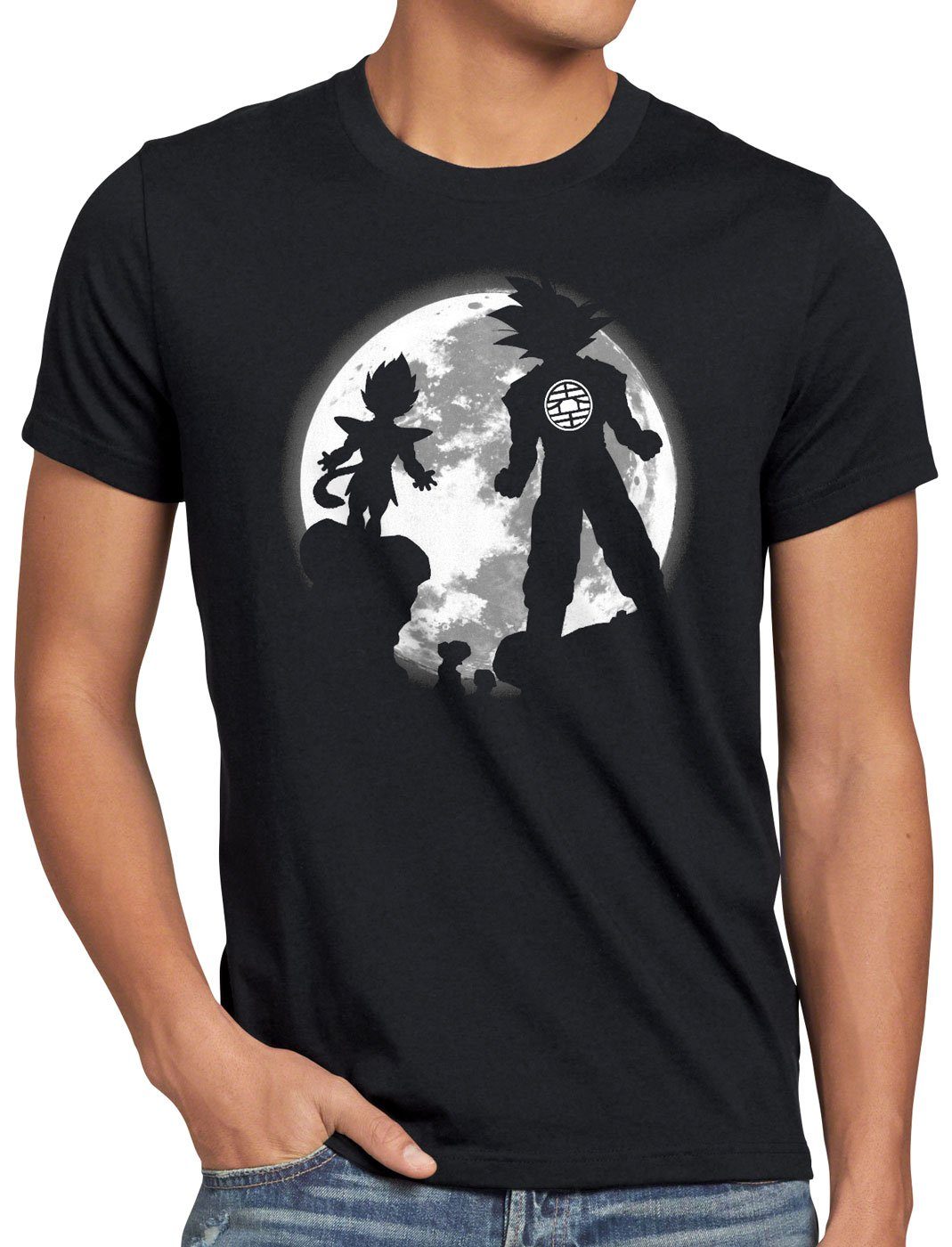 style3 T-Shirt Saiyajin Vollmond super dragonball
