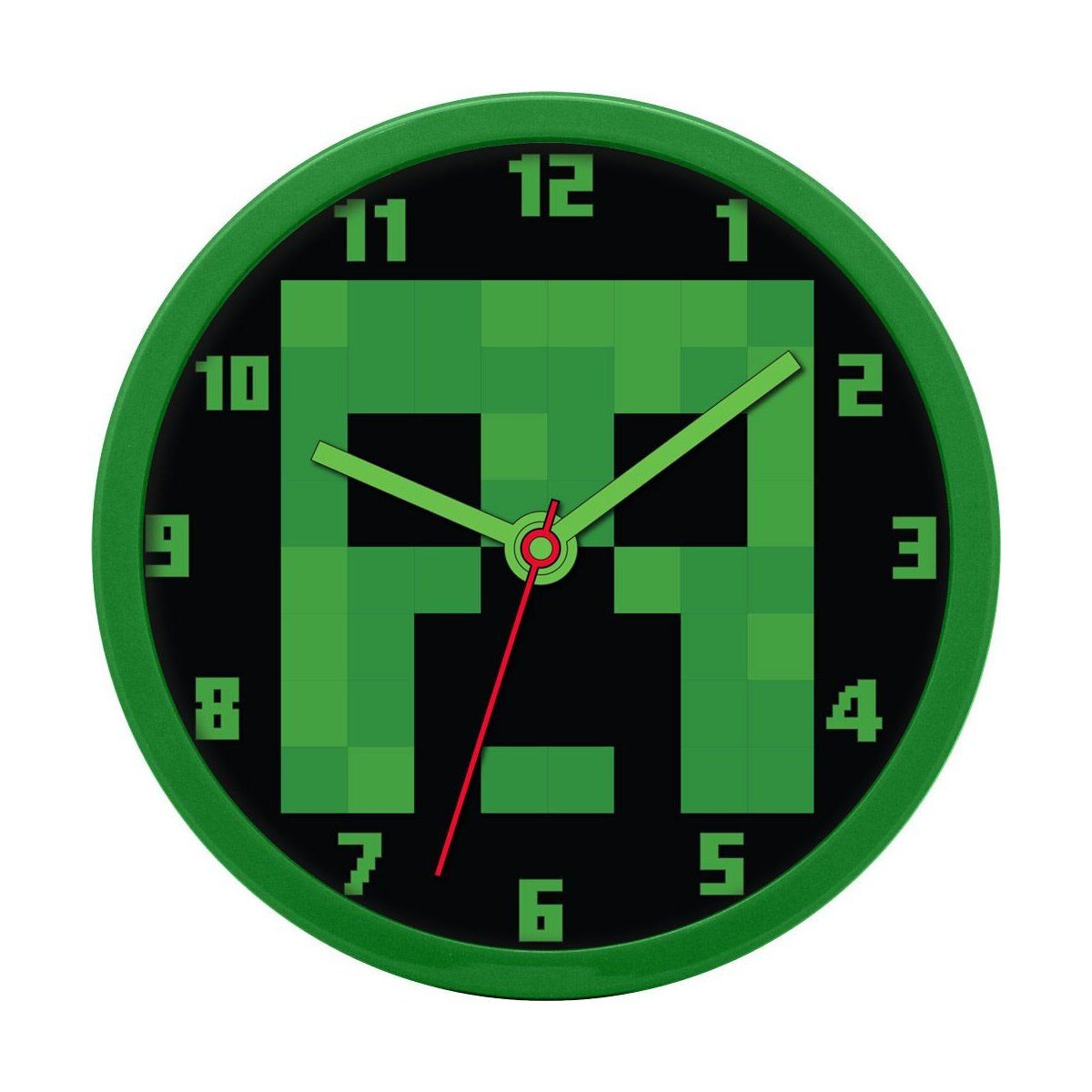 Minecraft Wanduhr Minecraft Wanduhr rund 25cm