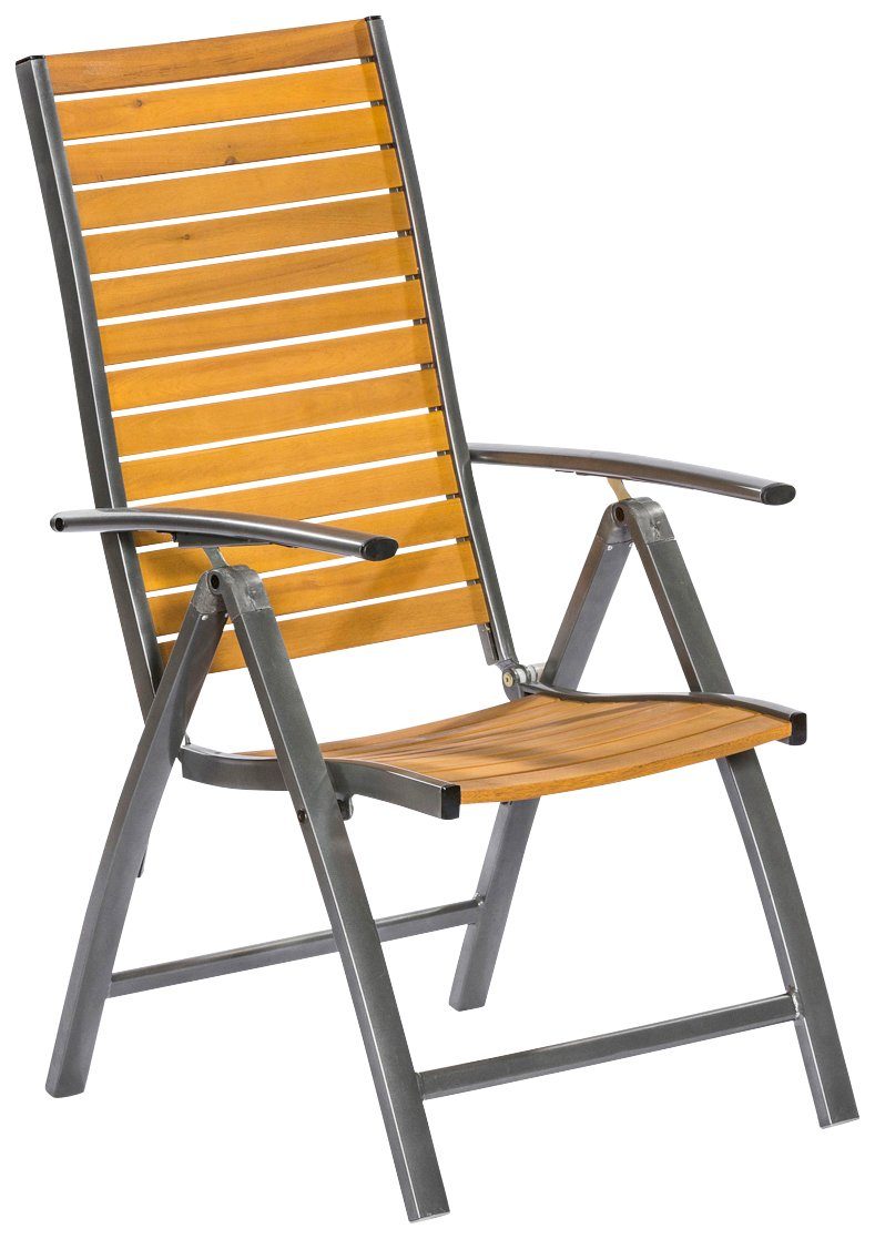 MERXX Gartensessel Santorin (1-St), Akazienholz/Aluminium, klappbar,