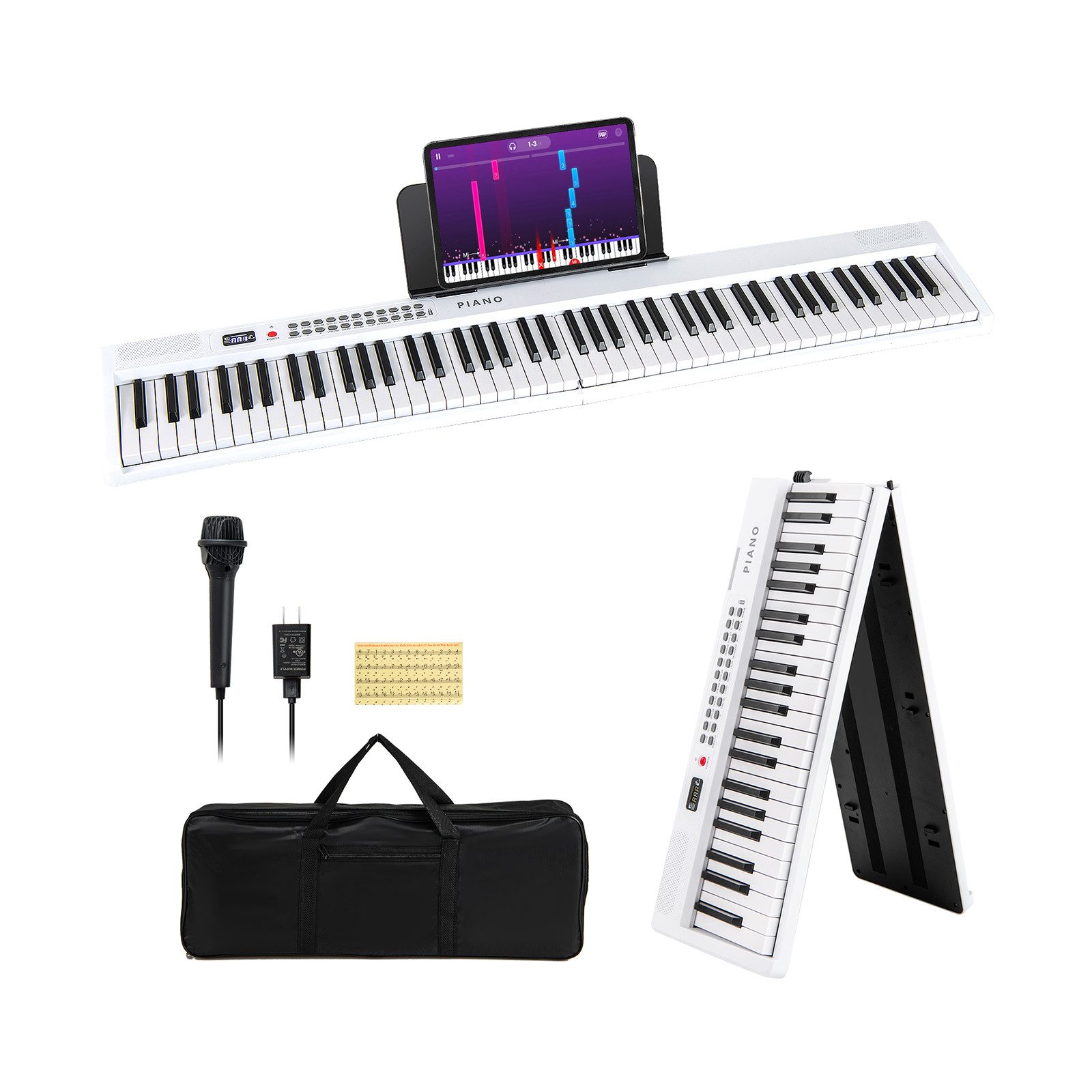 COSTWAY Home-Keyboard (1-St), Keyboard, Digitalpiano, 88