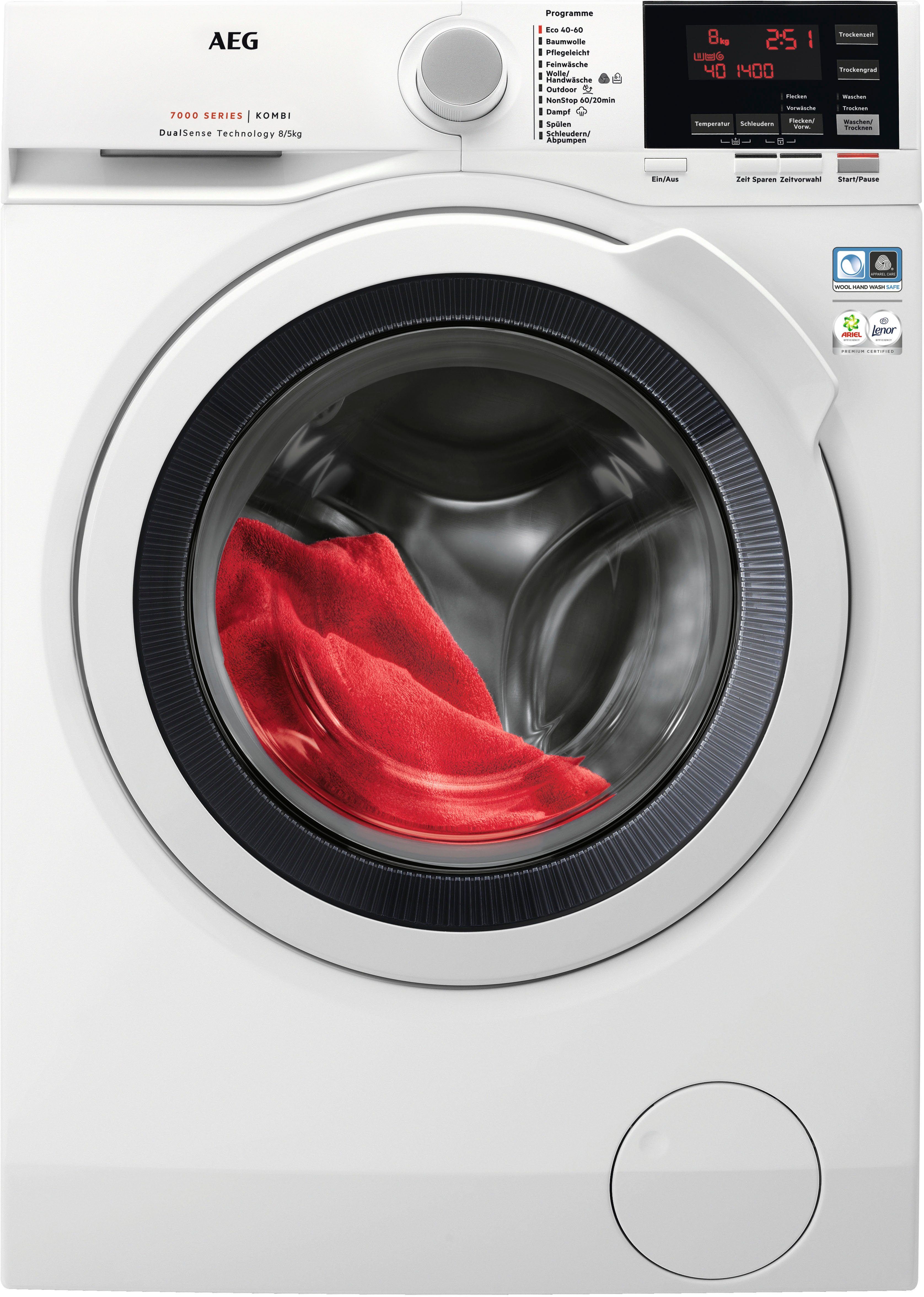 AEG Waschtrockner L7WBA60680, 8 kg, 5