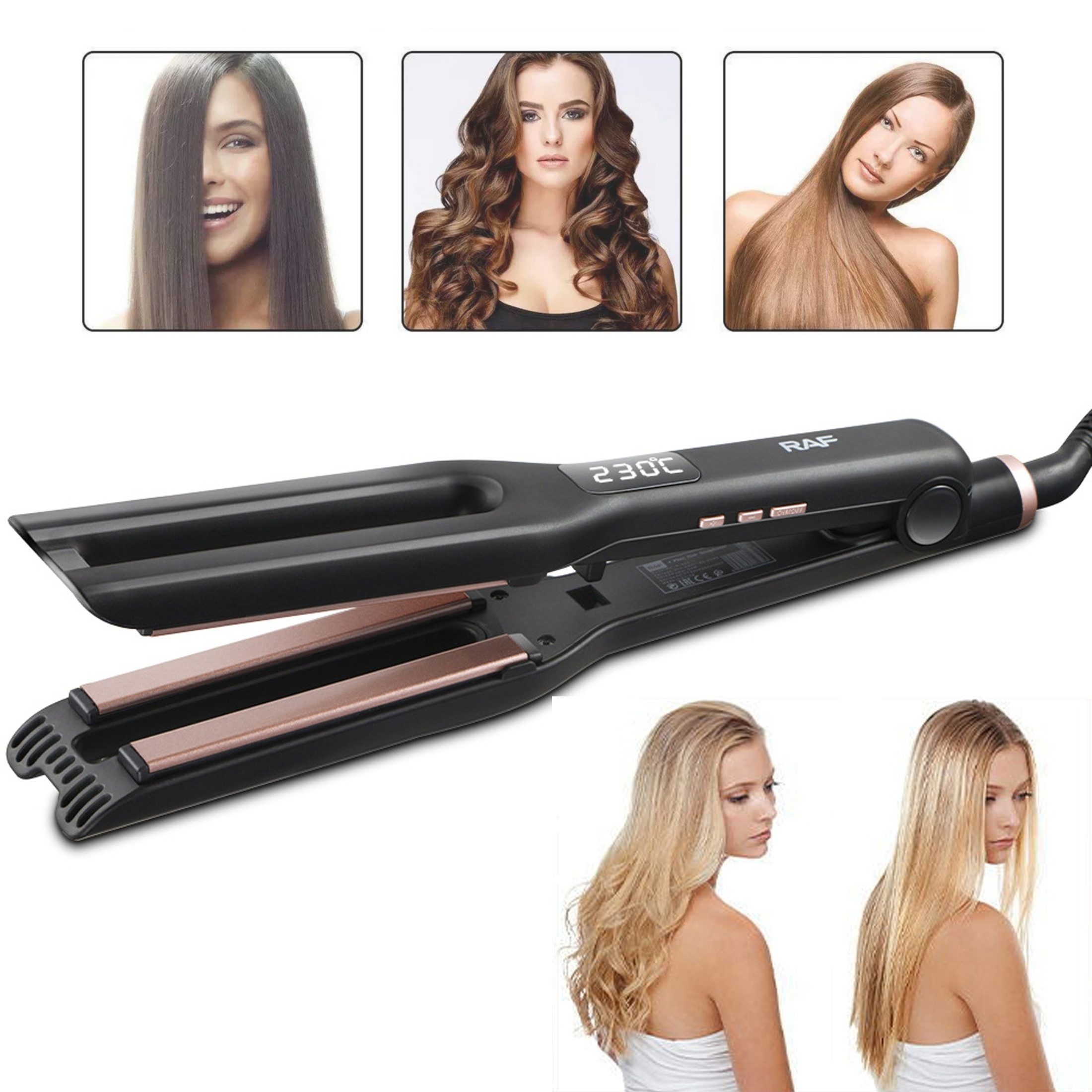 Masbekte Glätteisen 2 in 1 Haarglätter
