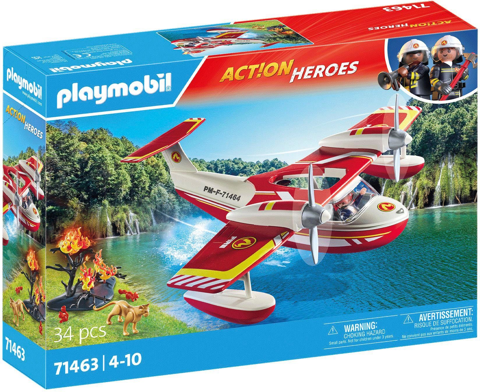 Playmobil® Feuerwehrflugzeug mit Löschfunktion (71463), Action