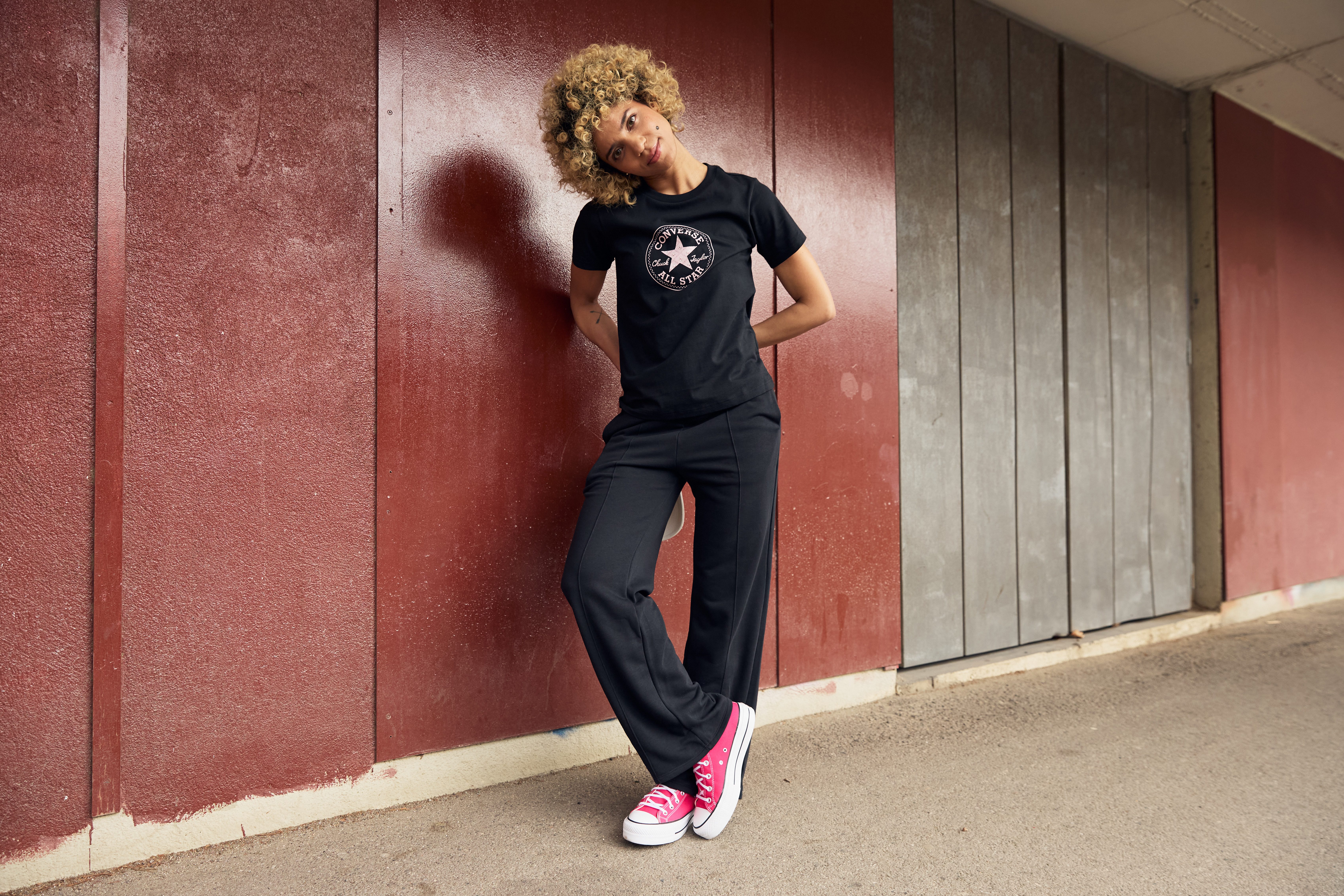 Converse T-Shirt WOMEN'S CONVERSE CRAFTED CHUCK