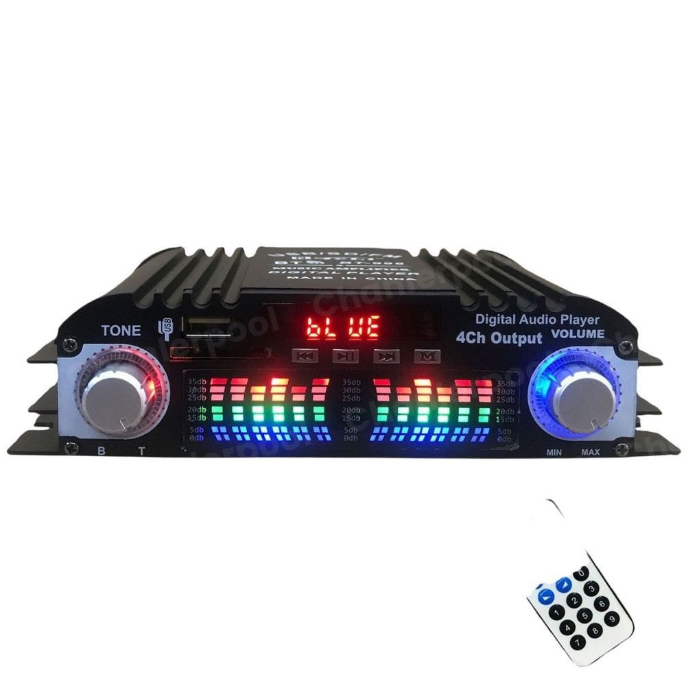 MEGAGOODS HiFi Sound Verstärker 1600W 4-Kanal