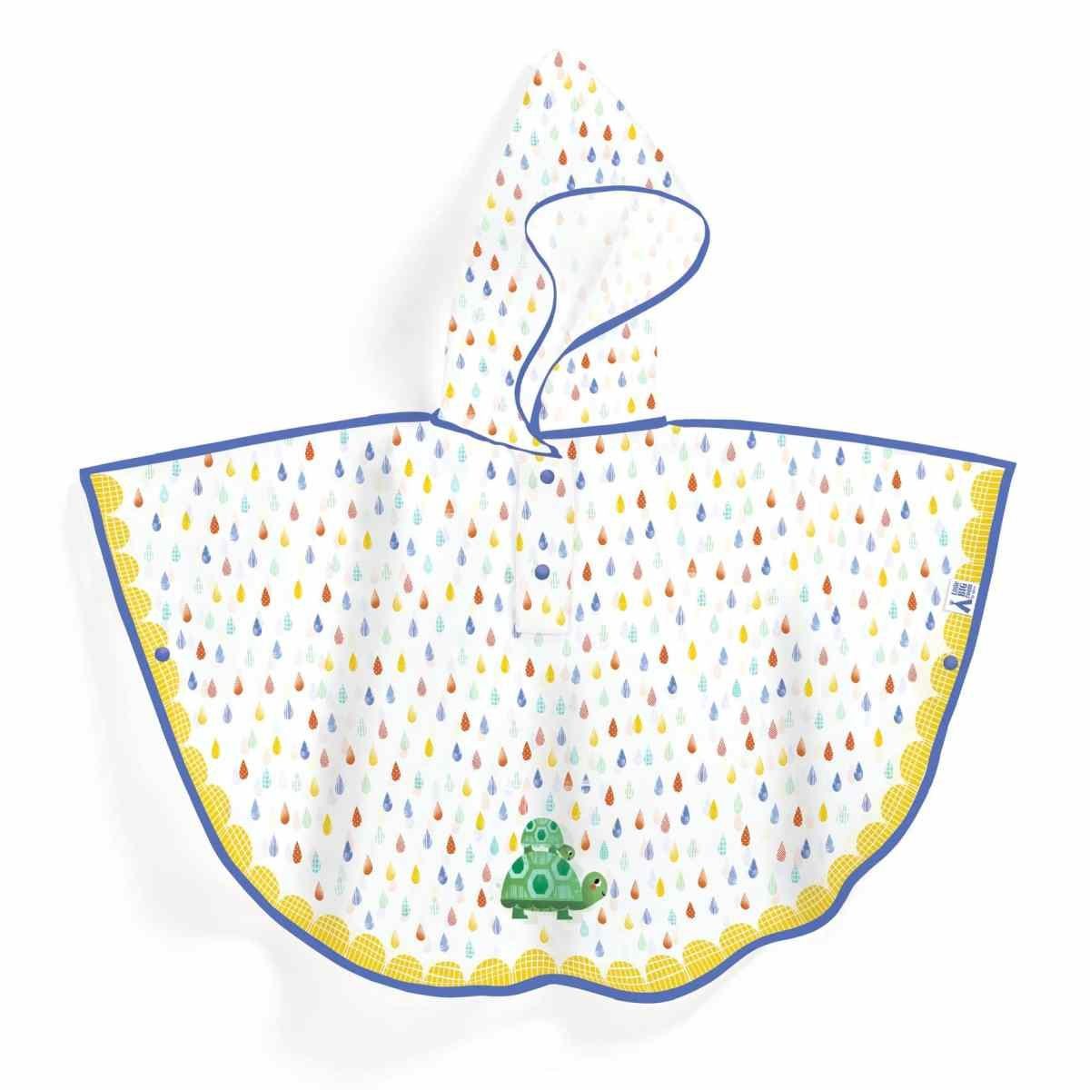 DJECO Regenponcho Regencape mit Kapuze für