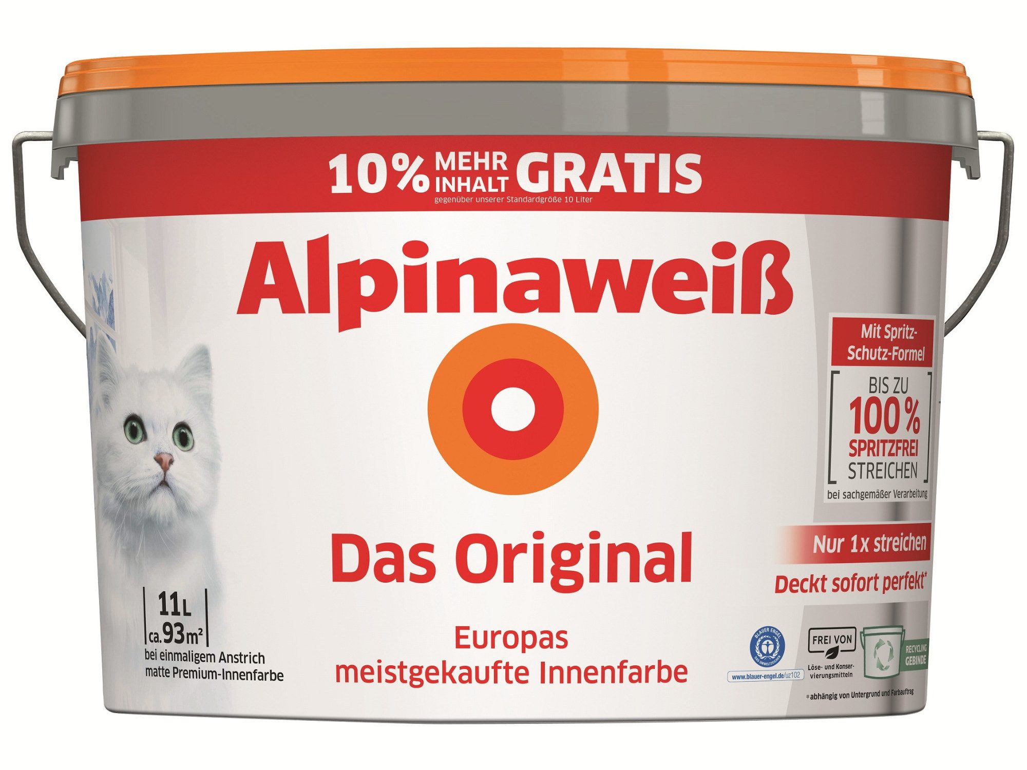 Alpina Wandfarbe Alpinaweiß Das Original 10
