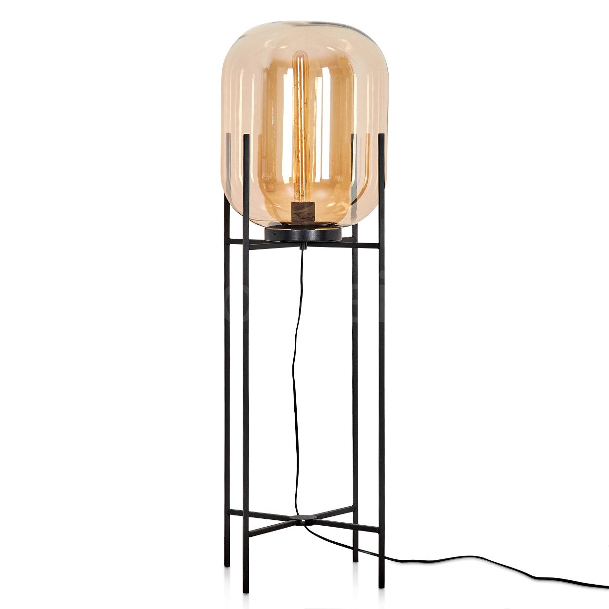 hofstein Stehlampe moderne Stehlampe aus Metall/Glas