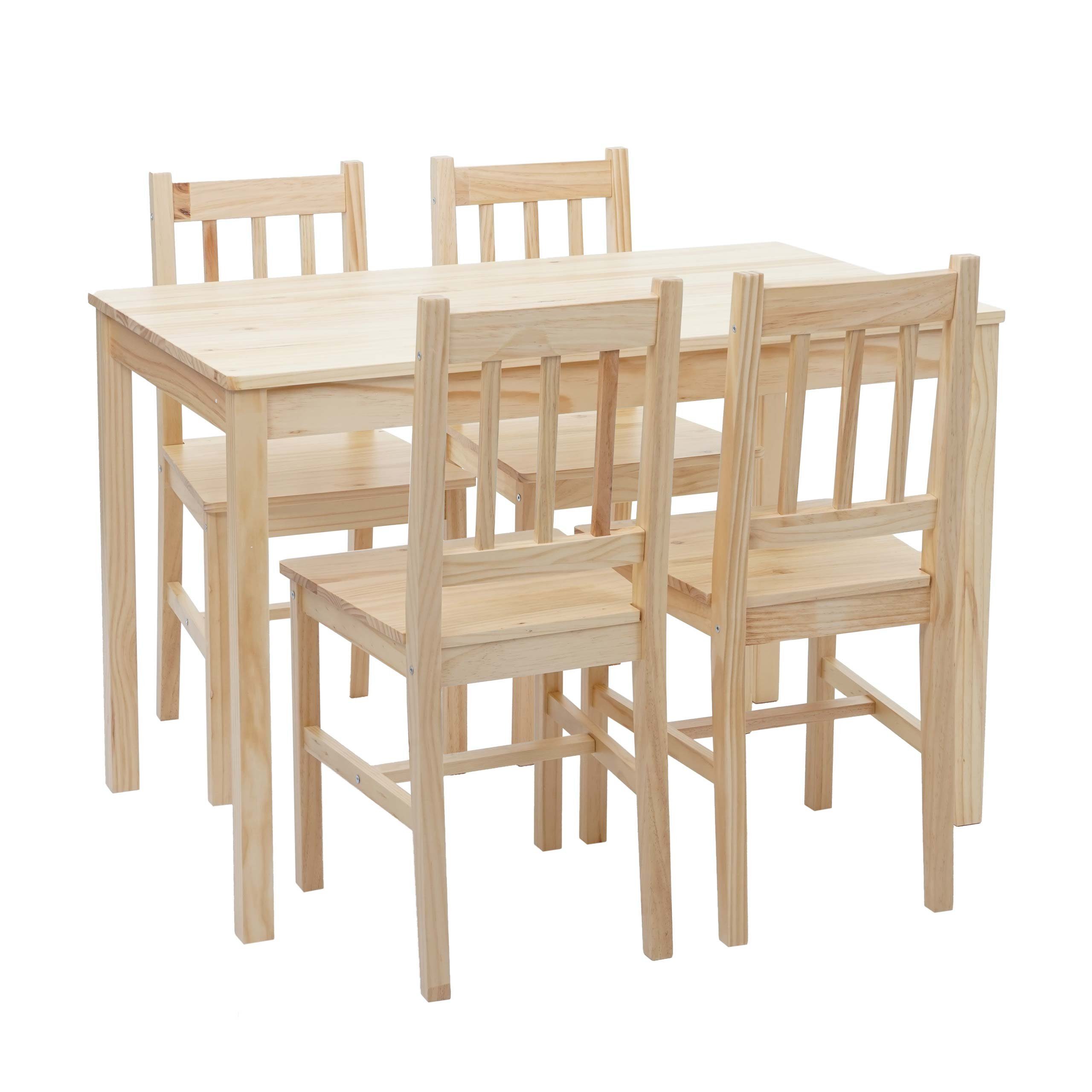 MCW Sitzgruppe MCW-F77-S, (5-tlg), Landhausstil, Stabile