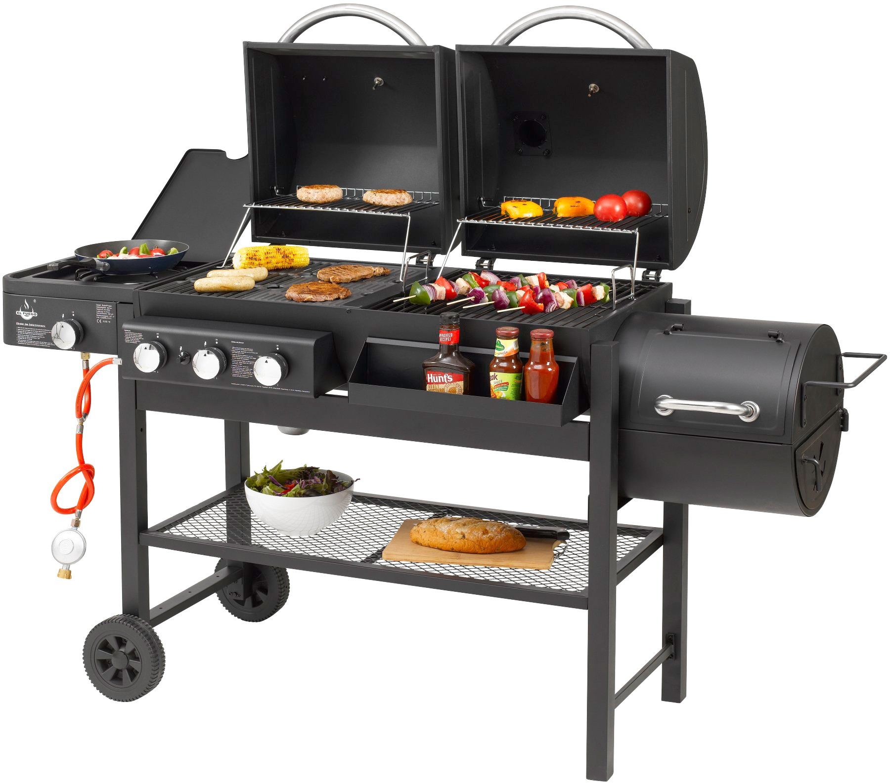 El Fuego Gasgrill Sierra, Gas- und