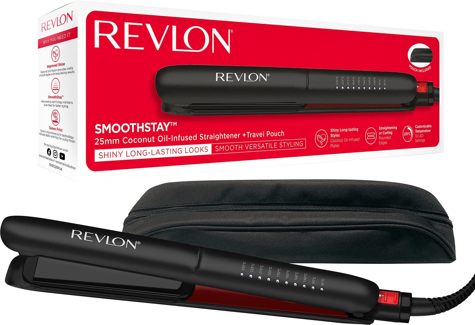 Revlon Glätteisen SMOOTHSTAY RVST2211 3x Keramik,