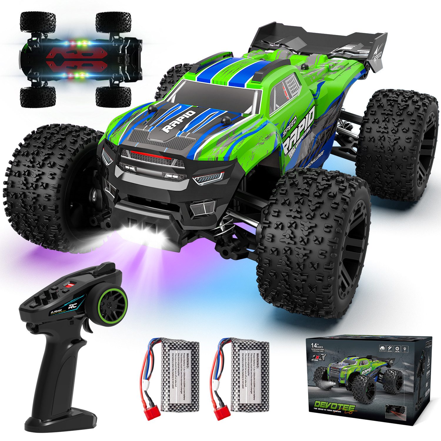 Esun RC-Auto Ferngesteuertes Auto mit Farbiges