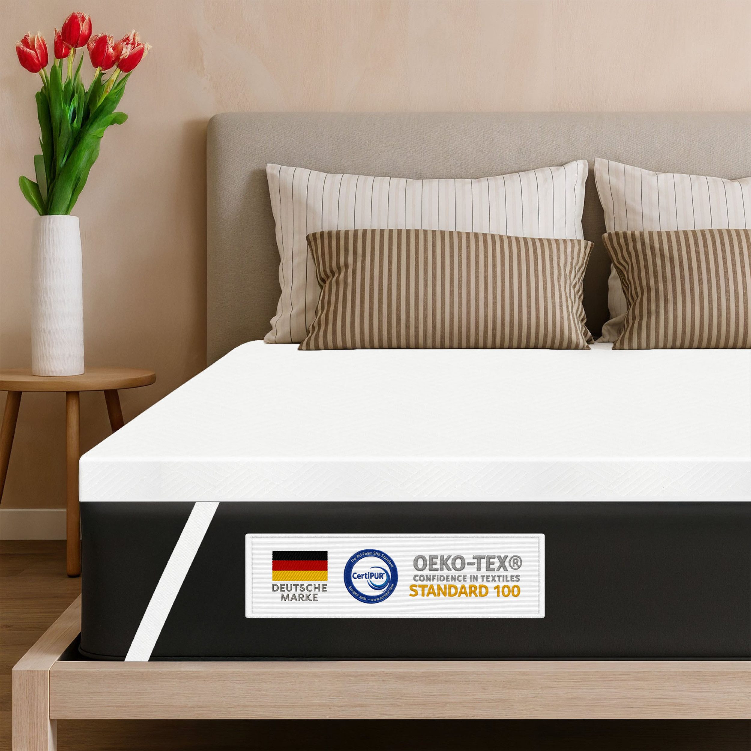 Wolkenfeld, Topper Atmungsaktiver Matratzentopper mit Oeko-TEX