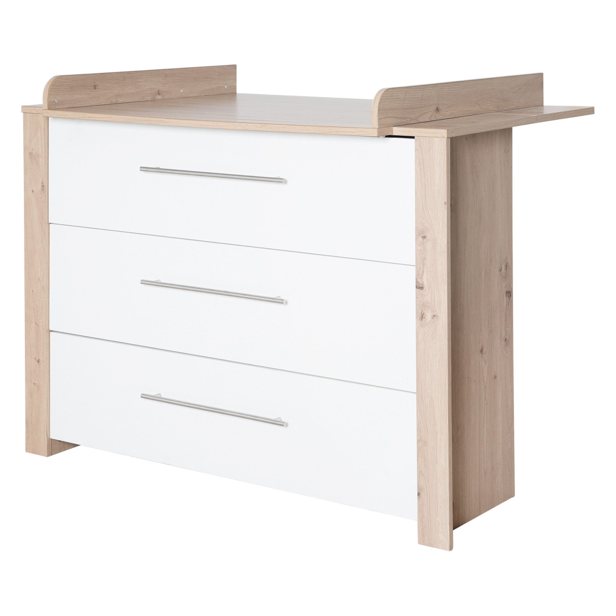 roba® Wickelkommode Malo, moderne Wickelkommode, weiß