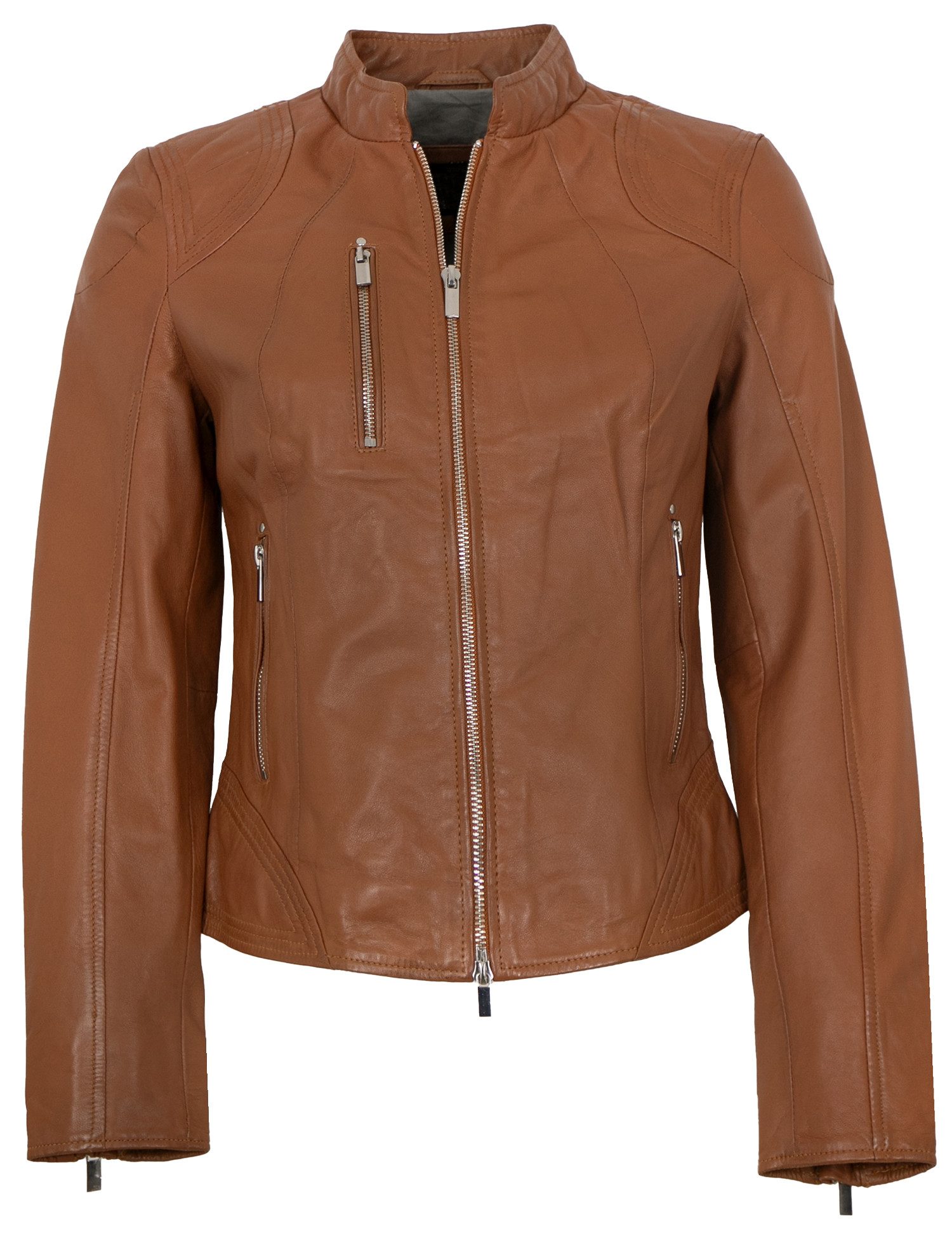 Lederjacken24 Lederjacke Juno Damen Lederjacke Lammnappa