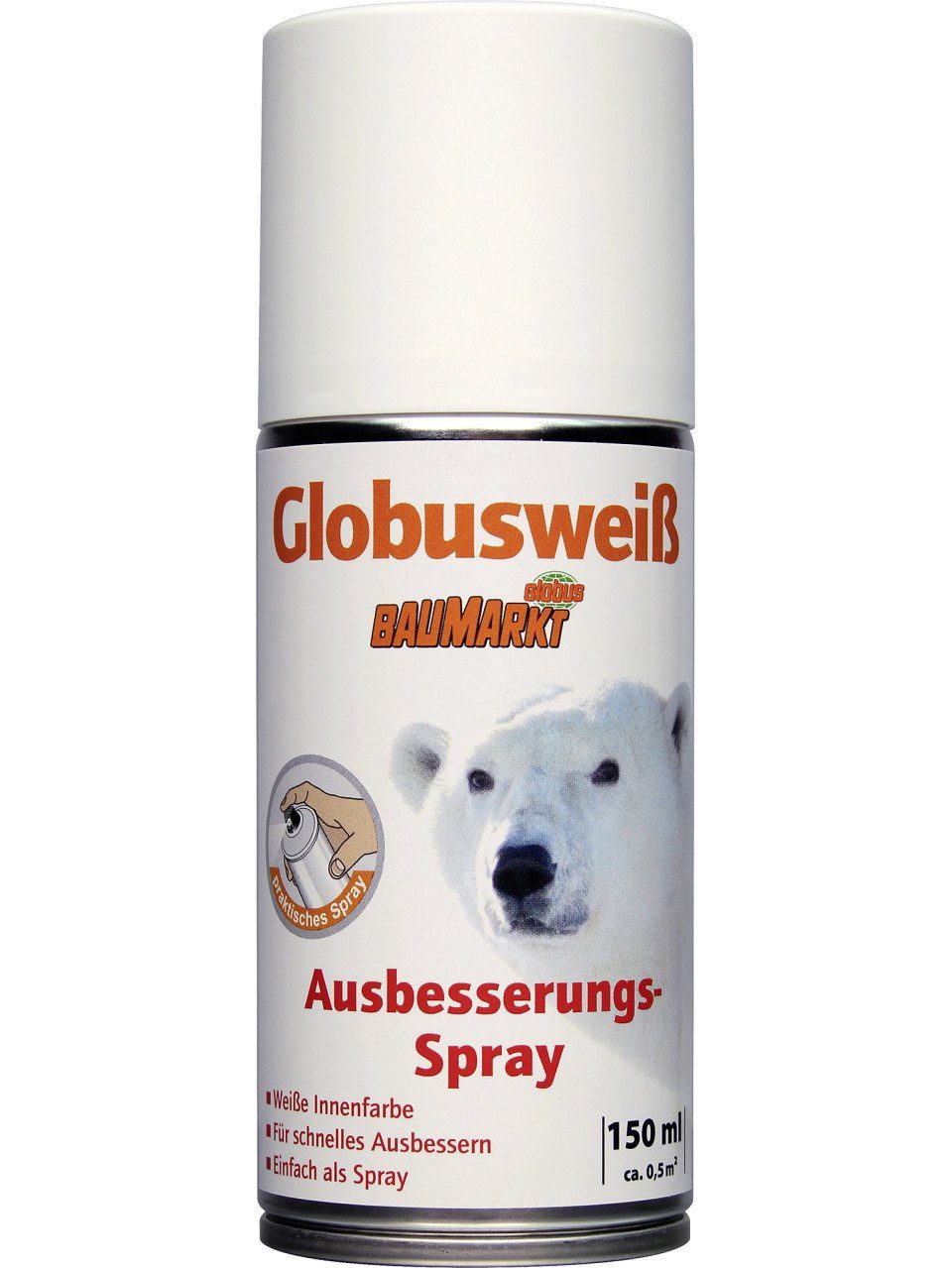 Globus Baumarkt Sprühlack Globusweiß Wandfarbe Ausbesserungs-Spray