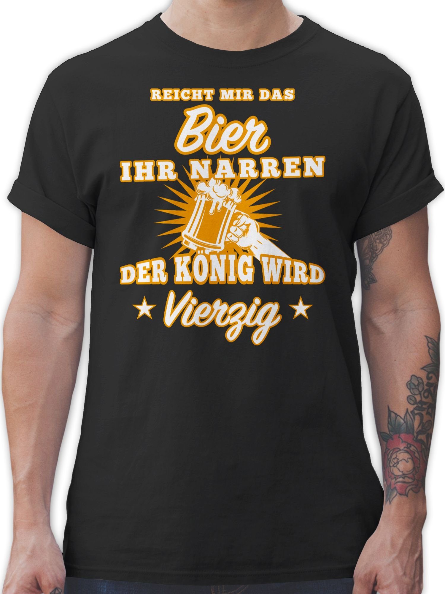 Shirtracer T-Shirt Reicht mir das Bier