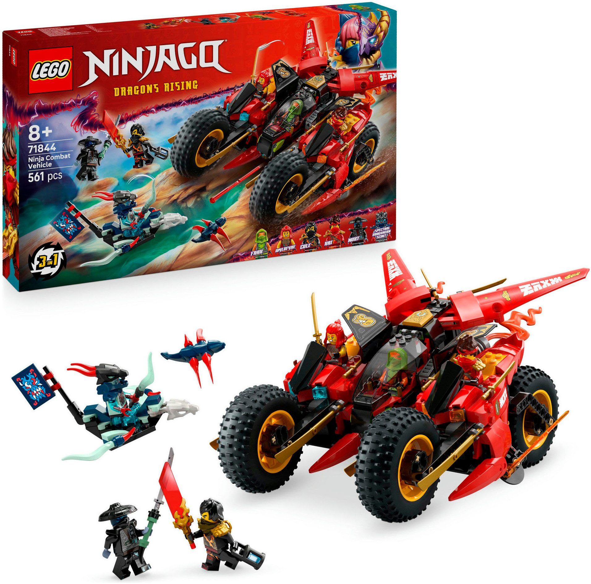 LEGO® Ninja-Actionflitzer (71844), LEGO Ninjago Konstruktionsspielsteine,
