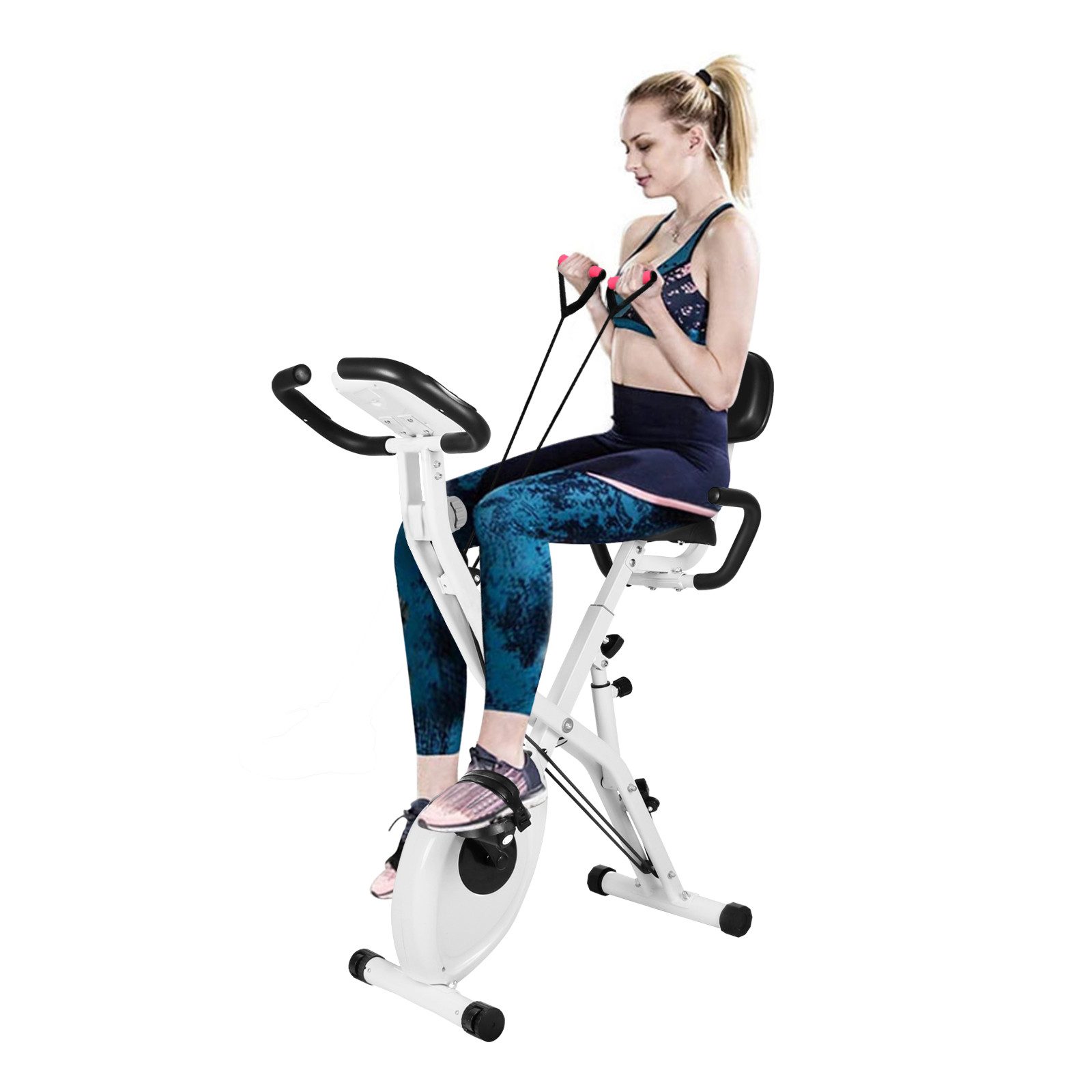 BIGZZIA Heimtrainer 4-in-1 Heimtrainer mit 8