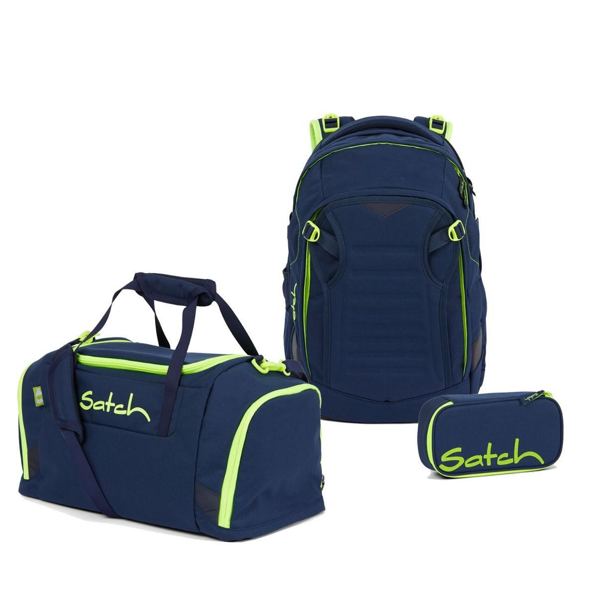 Satch Schulrucksack Match (3tlg., inkl. Schlamperbox