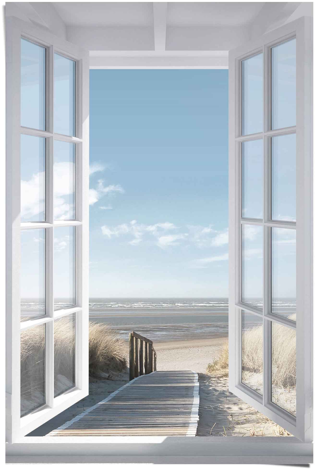 Reinders! Poster Poster Fensterblick Nordsee, Meer