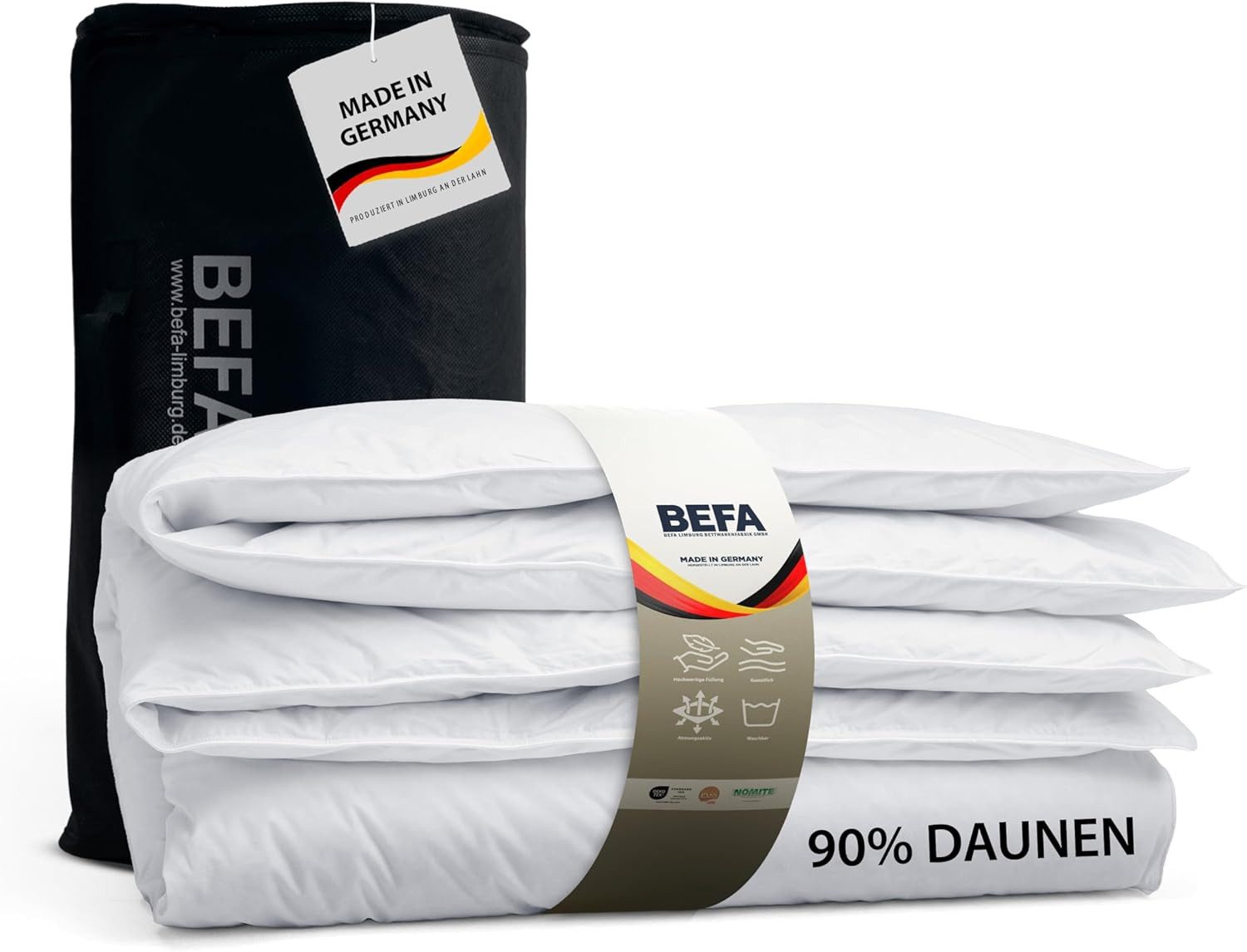 BEFA NATUR Daunenbettdecke Premium-Sommerdecke, Bettdecken für
