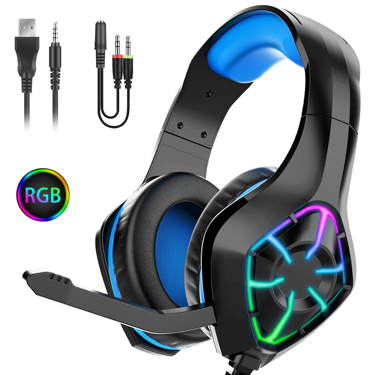 VSIUO Gaming Headset, Headset, PC Headset,