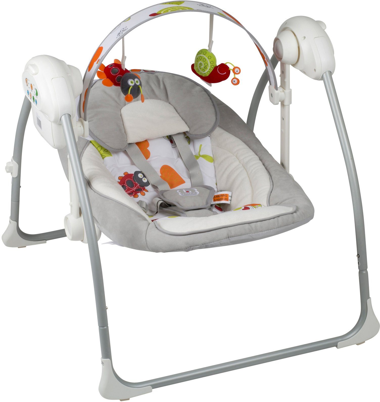 BabyGo Babywippe Dandly, grey, elektrisch, mit
