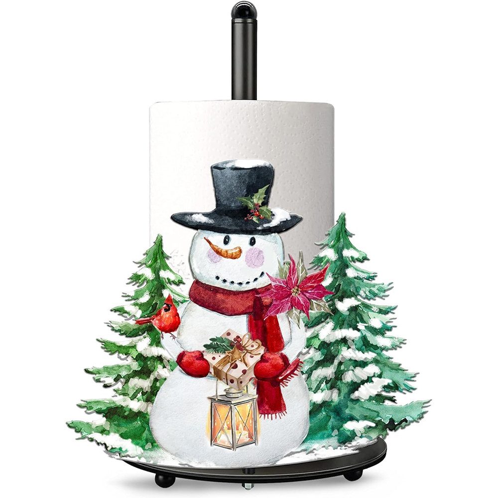 Coonoor Küchenrollenhalter Zwerg Papierhandtuchhalter,Weihnachts-Küchentischdekoration für Theke