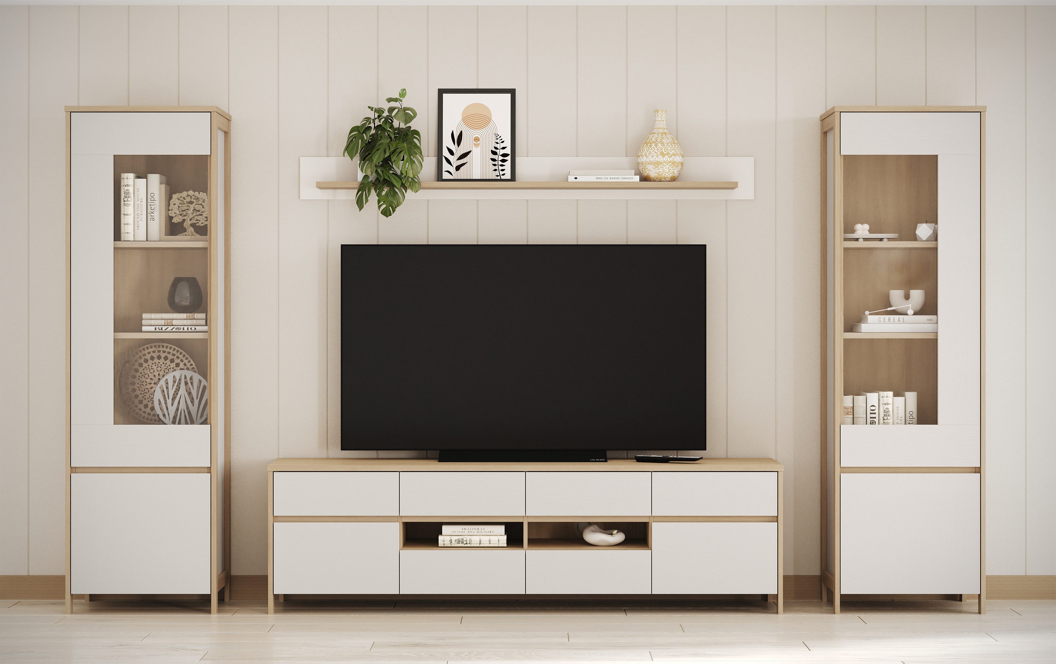 Home affaire Wohnwand Stranda, moderne Anbauwand,