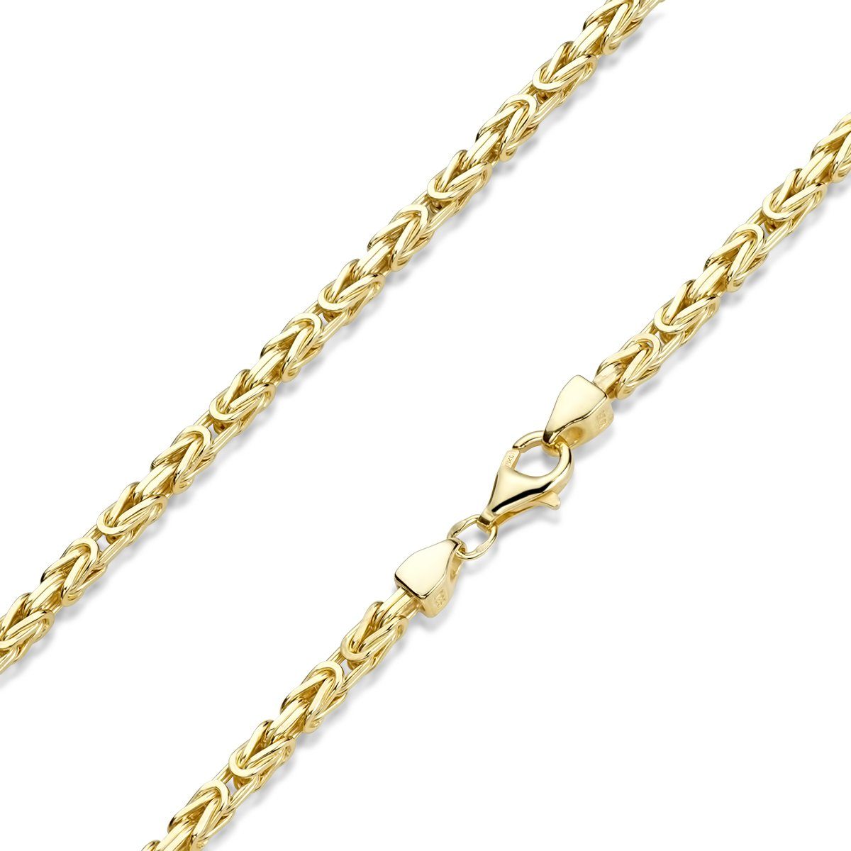 Materia Königskette Gold Herren Halskette 3mm