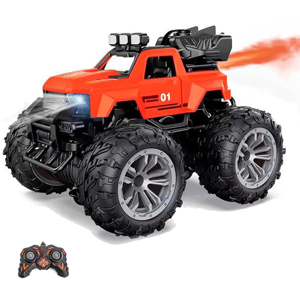 RWEUOQ RC-Auto Ferngesteuertes Auto mit Sprühnebel,