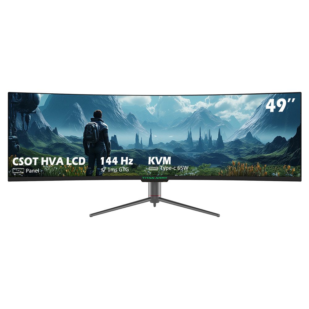 TITAN ARMY C49SHC CSOT HVA Curved-Gaming-Monitor