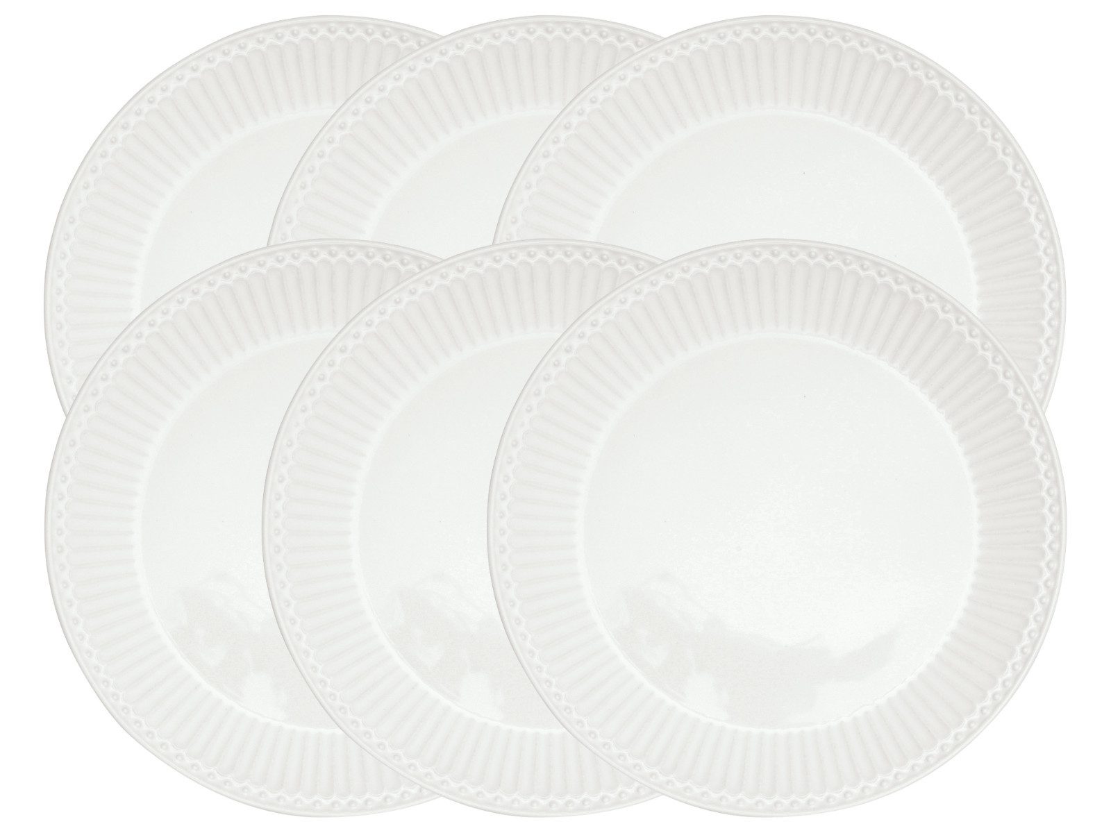Greengate Teller-Set Alice Frühstücksteller white 23cm