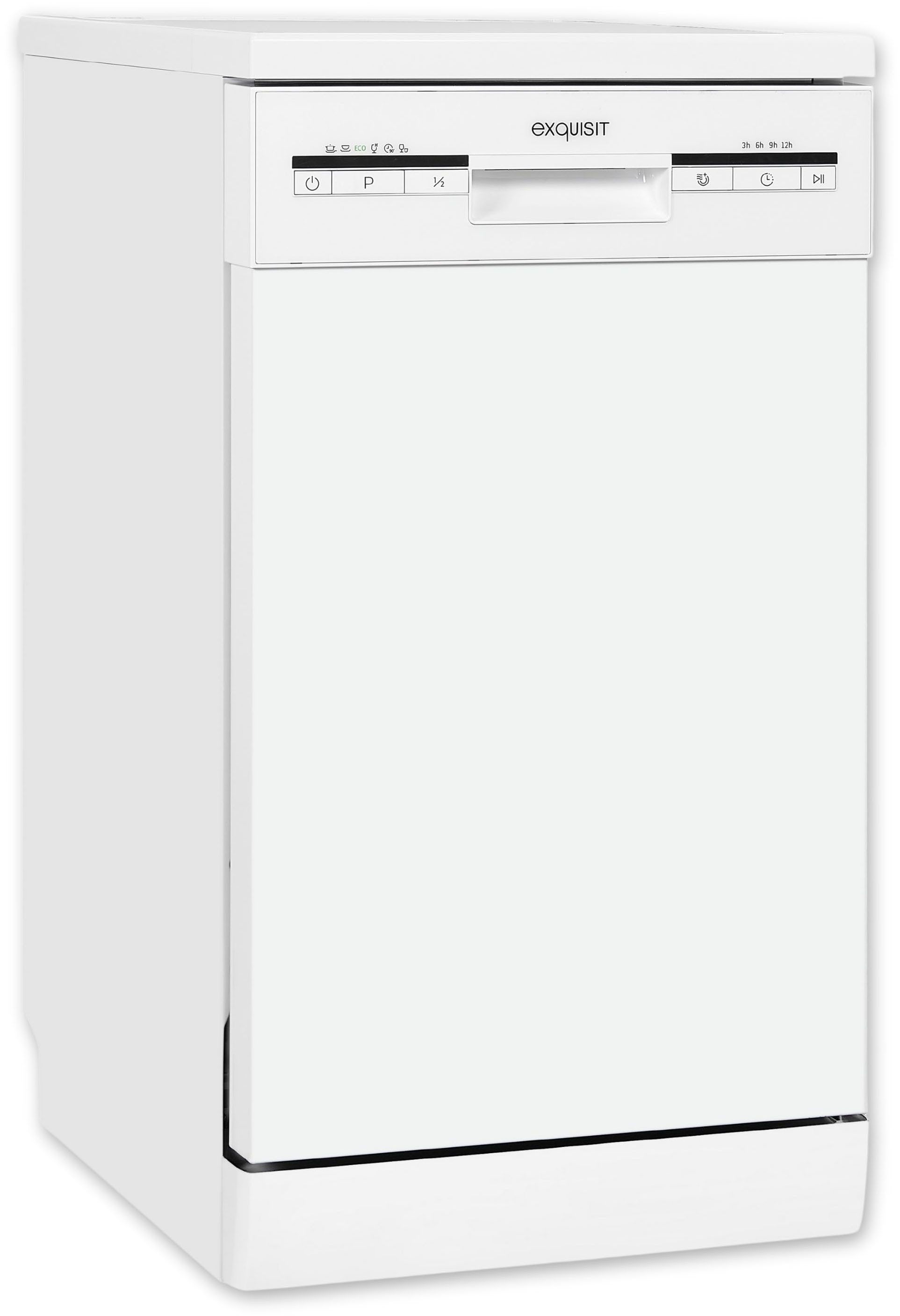 exquisit Standgeschirrspüler GSP9109-030E weiss, 9 l,