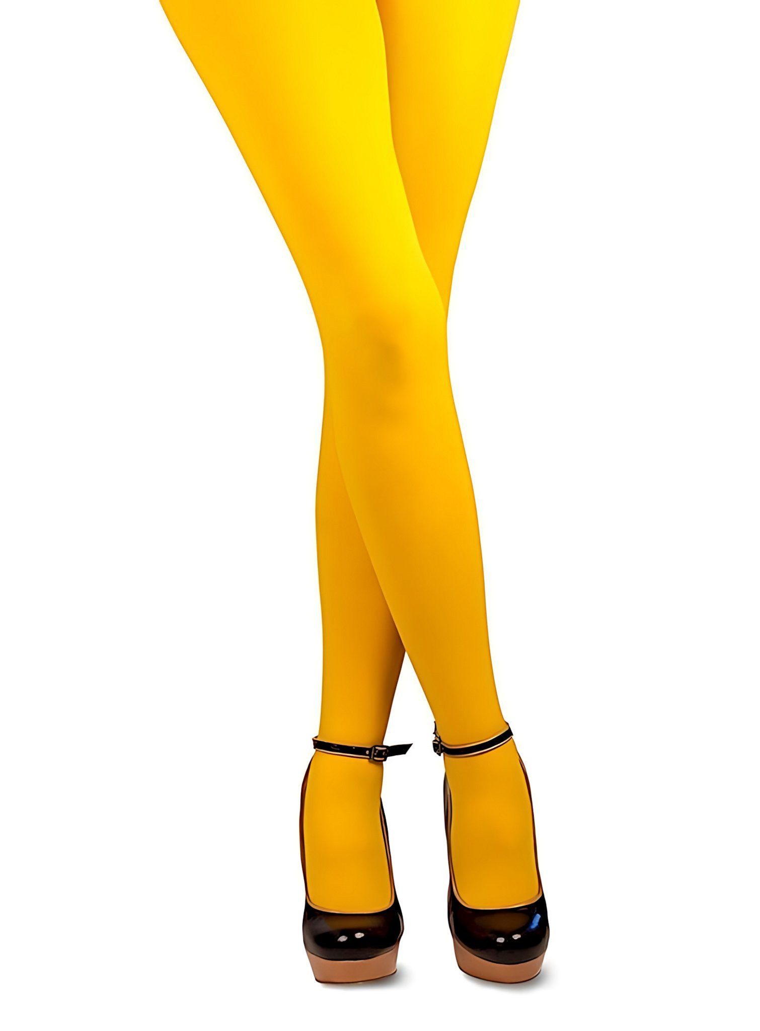 thetru Strumpfhose Blickdichte Strumpfhose gelb (1