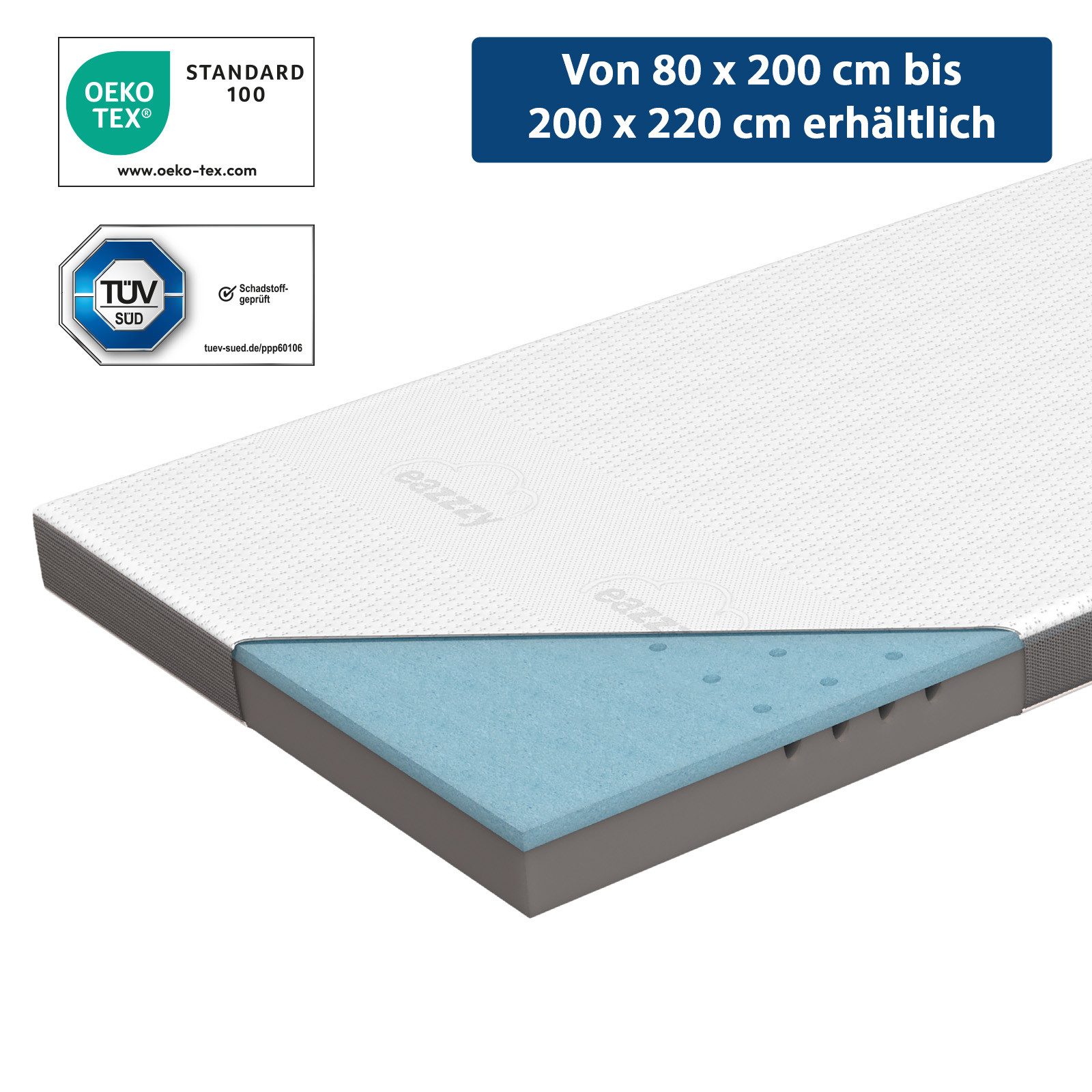 Genius Gardine Eazzzy Deluxe Matratzentopper H2