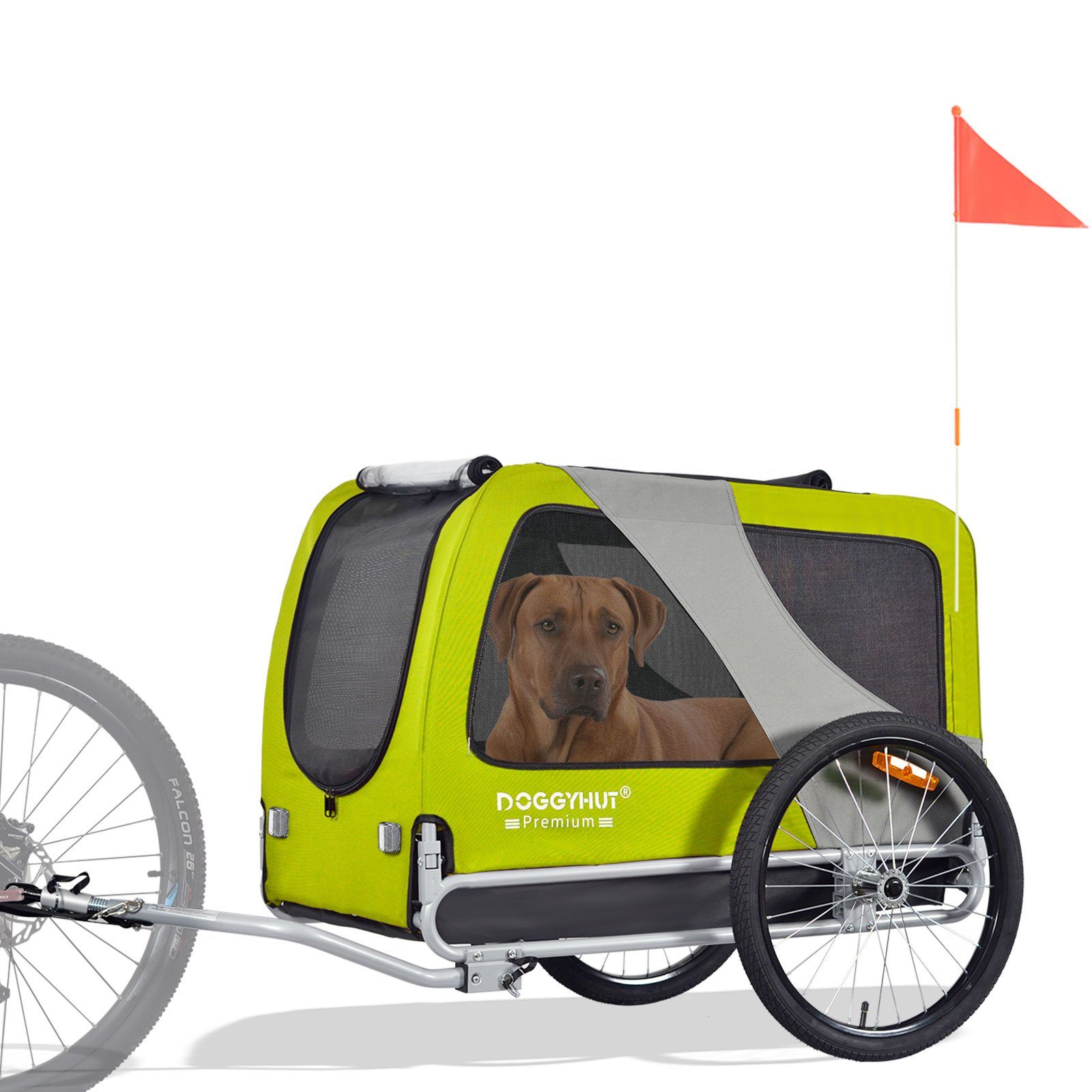 TIGGO Fahrradhundeanhänger DOGGYHUT® Hundefahrradanhänger Hundeanhänger Fahrradanhänger,