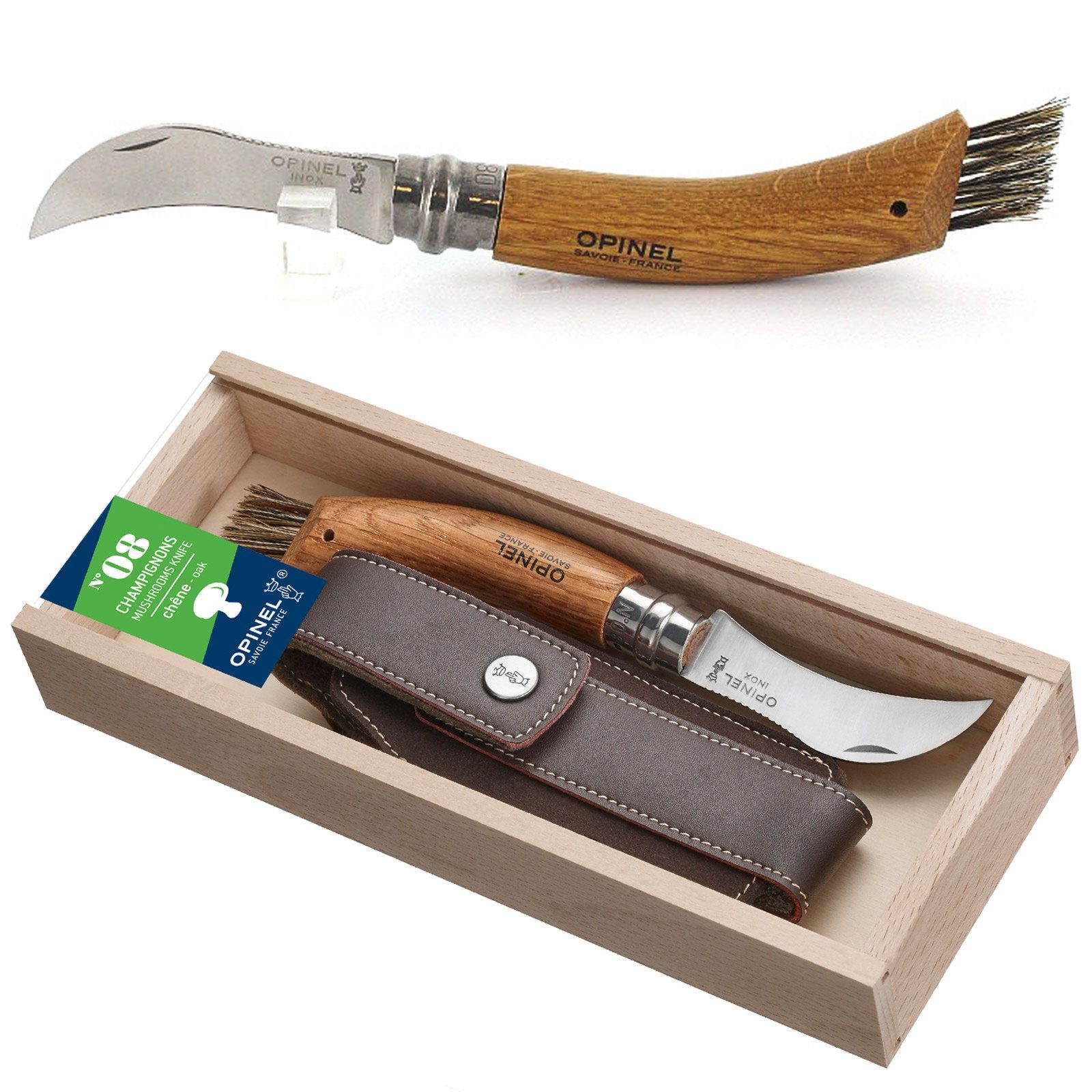 Opinel Taschenmesser Pilzmesser + Etui Taschenmesser,