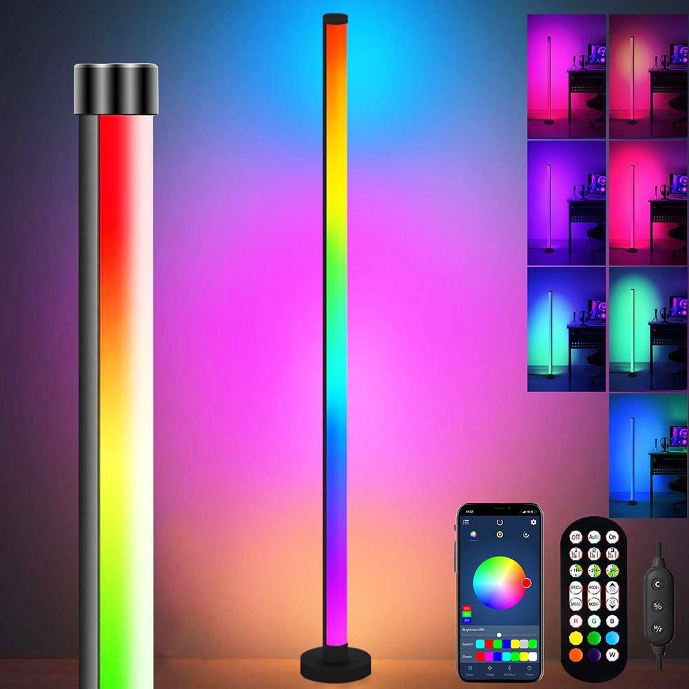 MUPOO Stehlampe LED-Stehleuchte Stehlampe,Smart LED Lightbar,Music