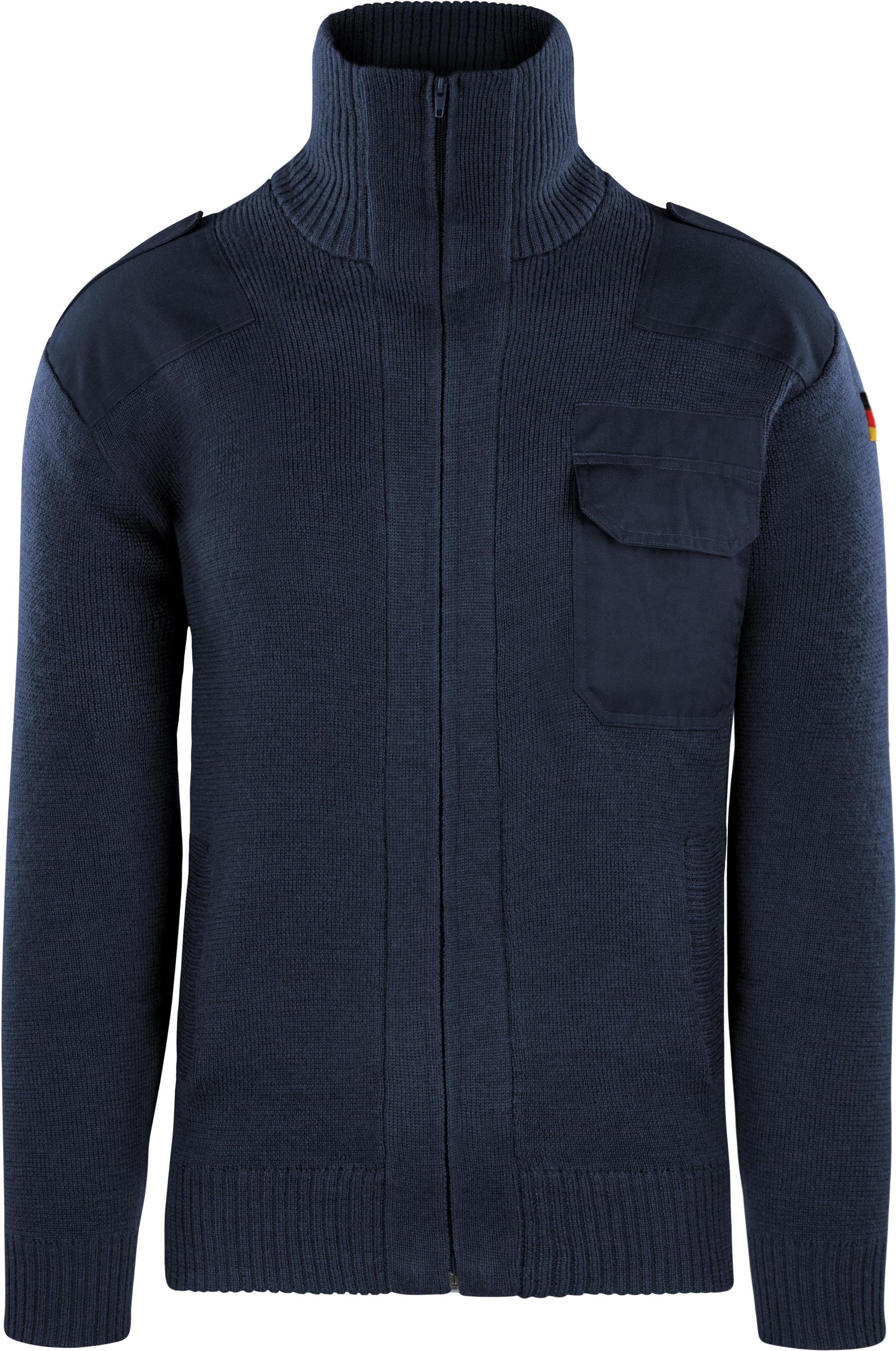 normani Strickjacke Herren-Strickjacke Istrup Bundeswehr Schurwolljacke