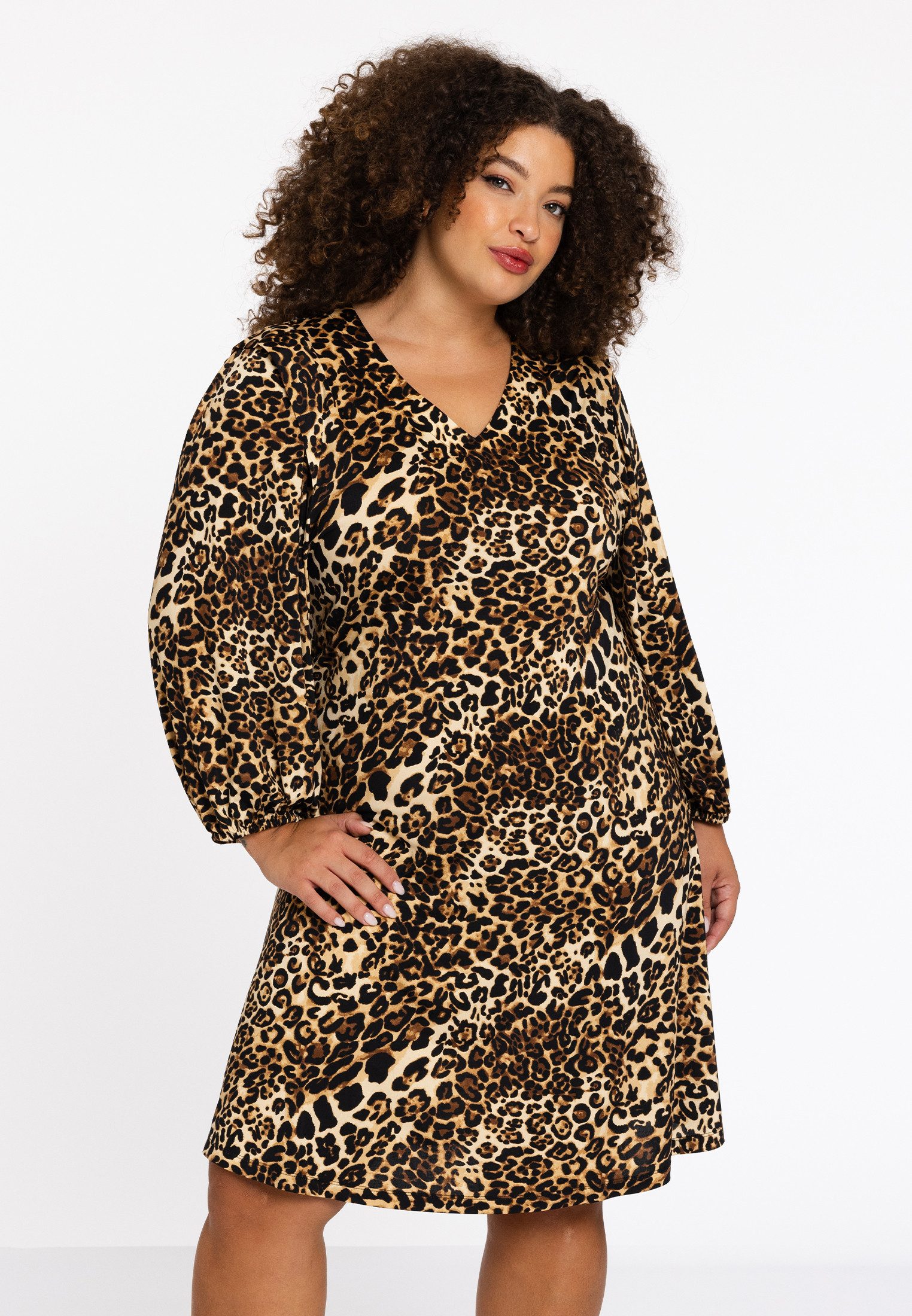 YOEK A-Linien-Kleid Damen Kleid Große Größen