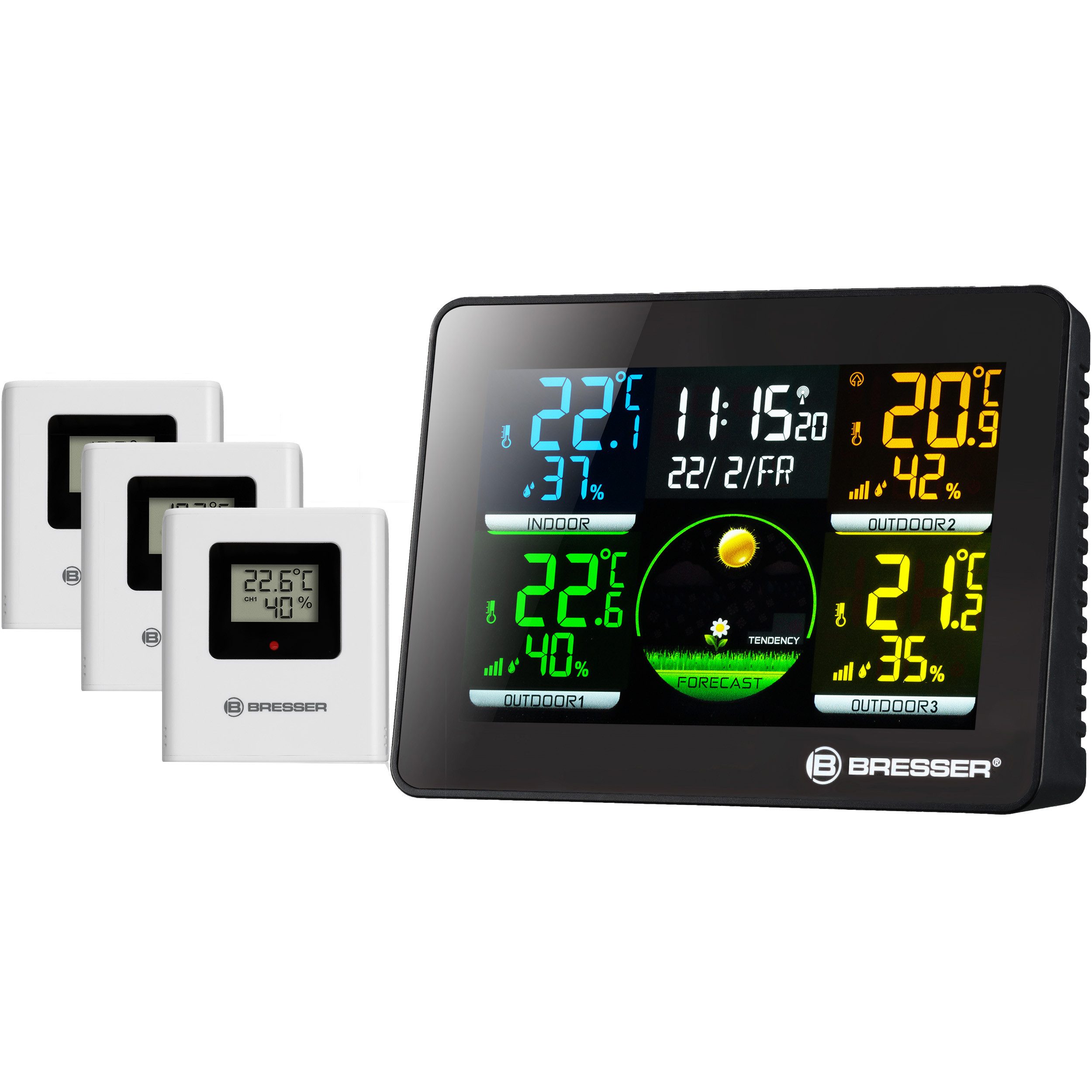 BRESSER Hygrometer BRESSER Thermo Hygro Quadro